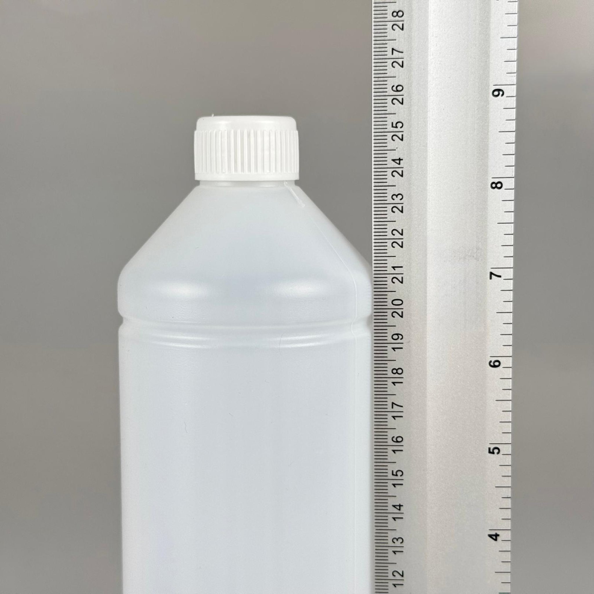 1 LİTRE TİNER ŞİŞESİ - BEYAZ KÖPÜK CONTALI KAPAKLI - 1000 ML KİMYASALA DAYANIKLI PLASTİK ŞİŞE - 1 LT POLİETİLEN ŞİŞE UZUN
