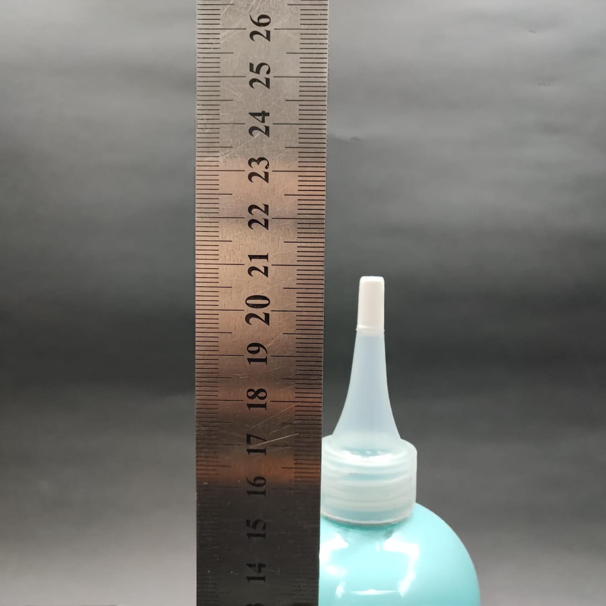 400 CC OVAL BOYUNLU SİLİNDİR PET ŞİŞE (30 GR) - AKITICI ŞEFFAF KAPAKLI - 400 ML PLASTİK ŞİŞE - TURKUAZ