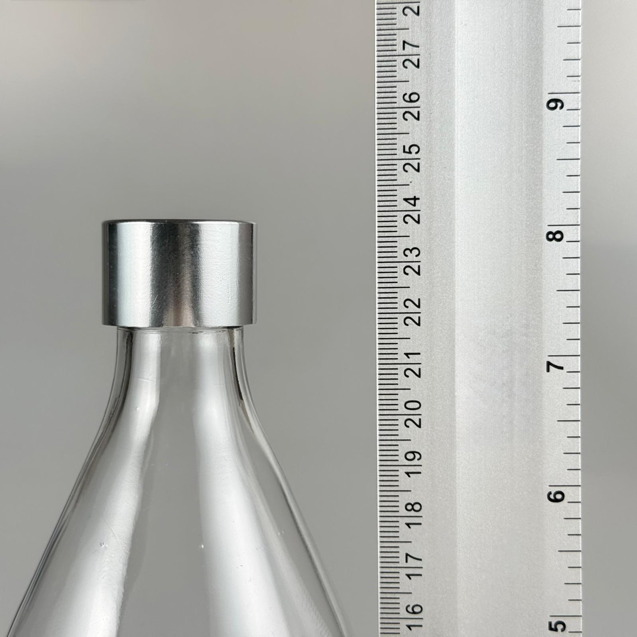 750 CC CAM ŞİŞE + ALÜMİNYUM KAPLAMALI GÜMÜŞ KAPAKLI TAKIM - 750 ML CAM SU ŞİŞESİ