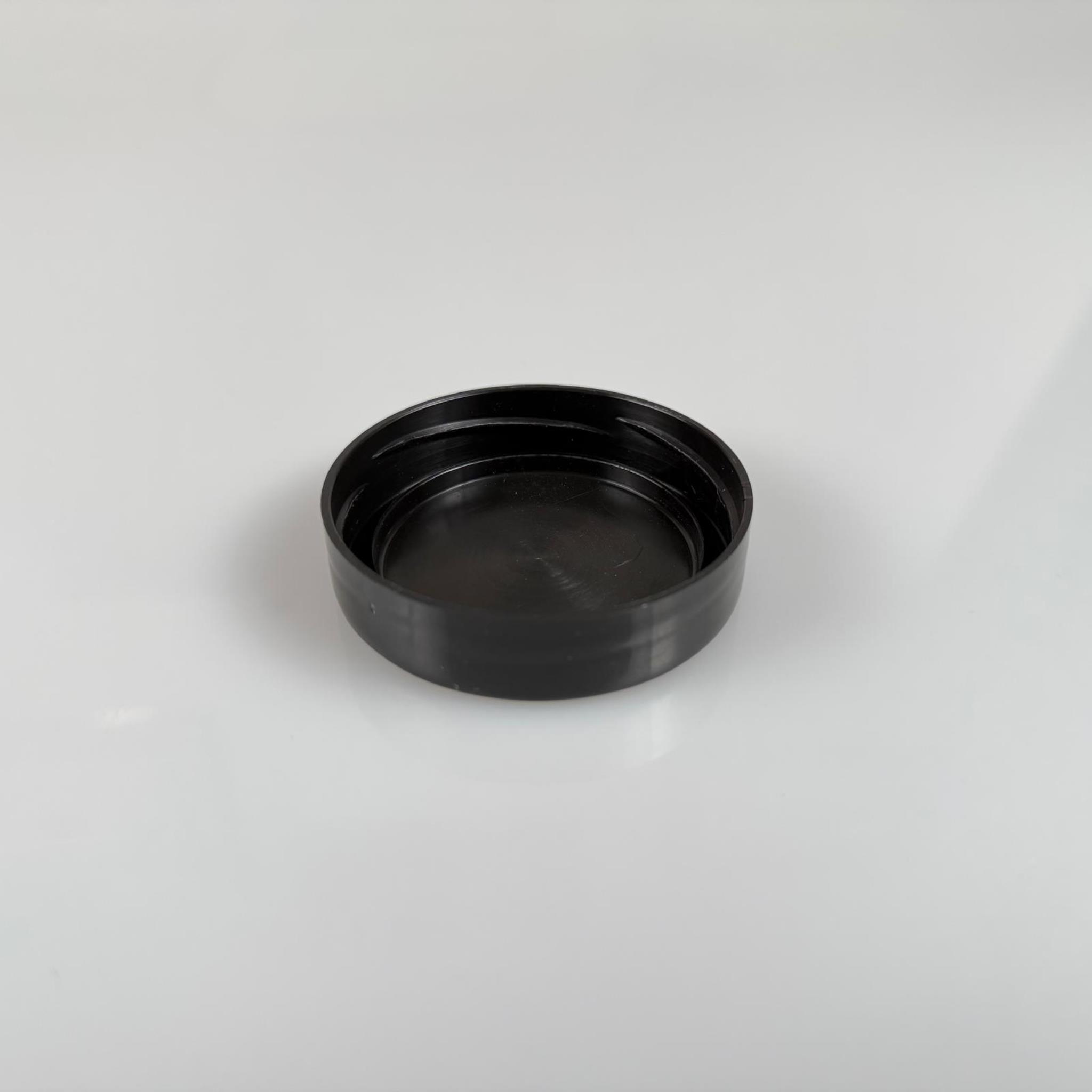 63 MM TWİST-OFF PLASTİK SİYAH KAPAK - 63 MM PLASTİK KAPAK