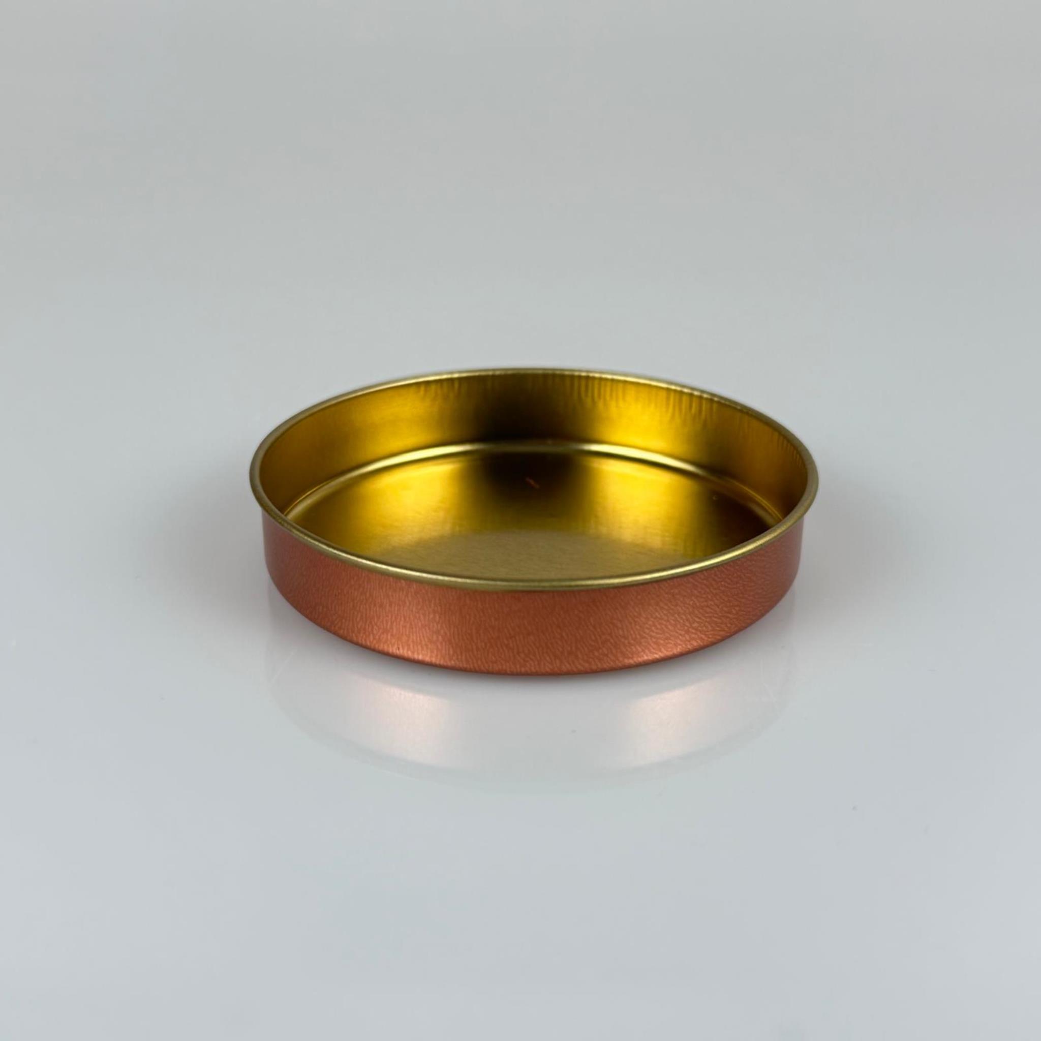 50 CC TENEKE KUTU - ROSE - KAPAKSIZ - METAL AMBALAJ - MUM TENEKESİ 77x 12 MM