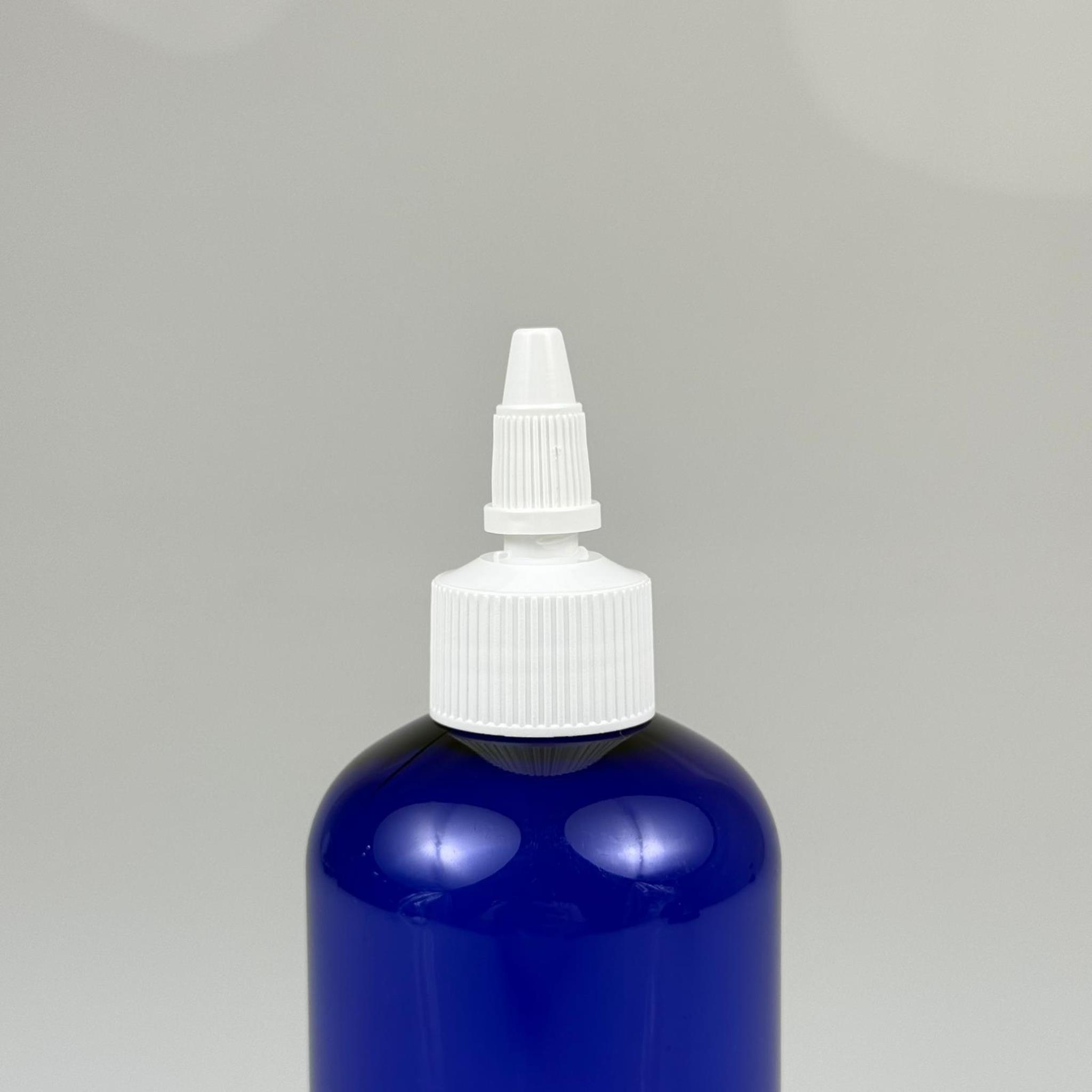 YAĞ, SOS, ACI SOS, SİRKE, SRIRACHA, MÜREKKEP, TUTKAL AKITICI VB BOŞ ŞİŞELERİ - BEYAZ SİVRİ TWİST AKITICI KAPAK + 250 ML MAVİ ZEYNEP PET PLASTİK ŞİŞE TAKIM