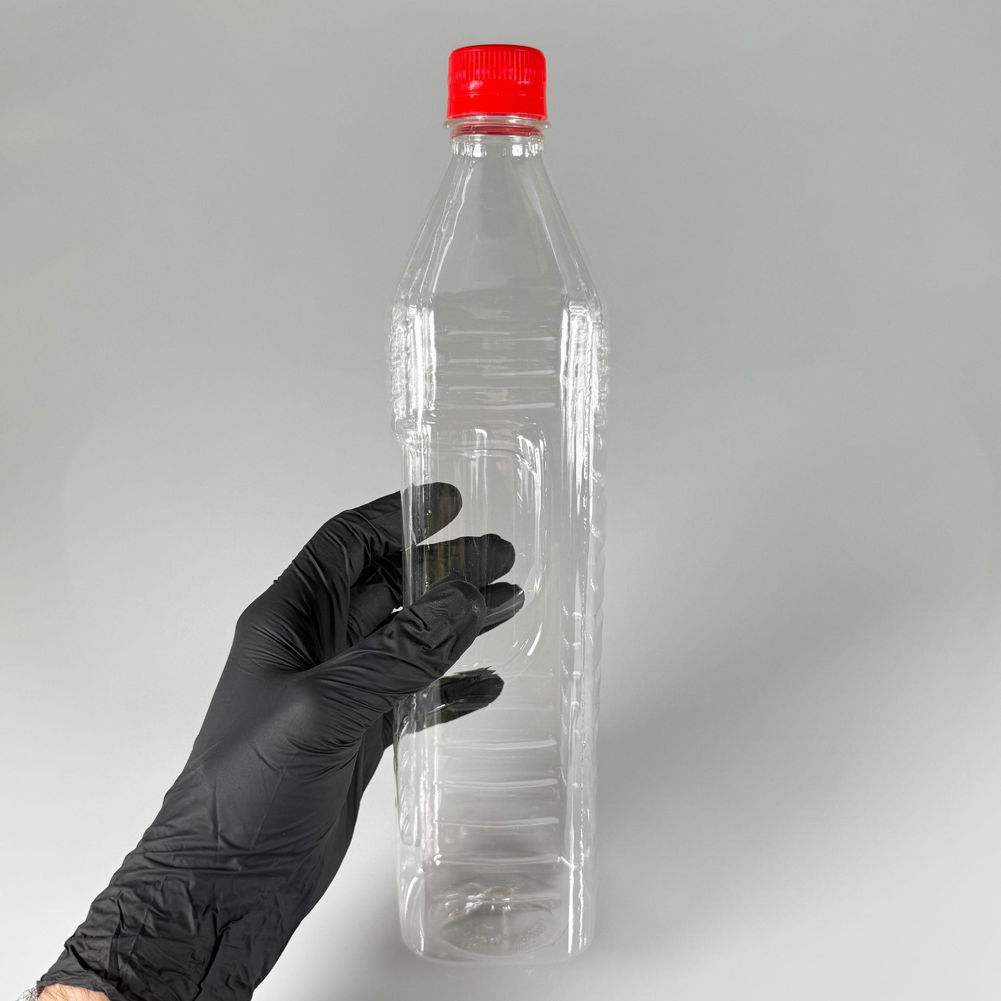 1000 CC KÖŞELİ PET ŞİŞE - KIRMIZI KİLİTLİ KAPAKLI 1 LİTRE KARE PLASTİK ŞİŞE - ZEYTİNYAĞ ŞİŞESİ