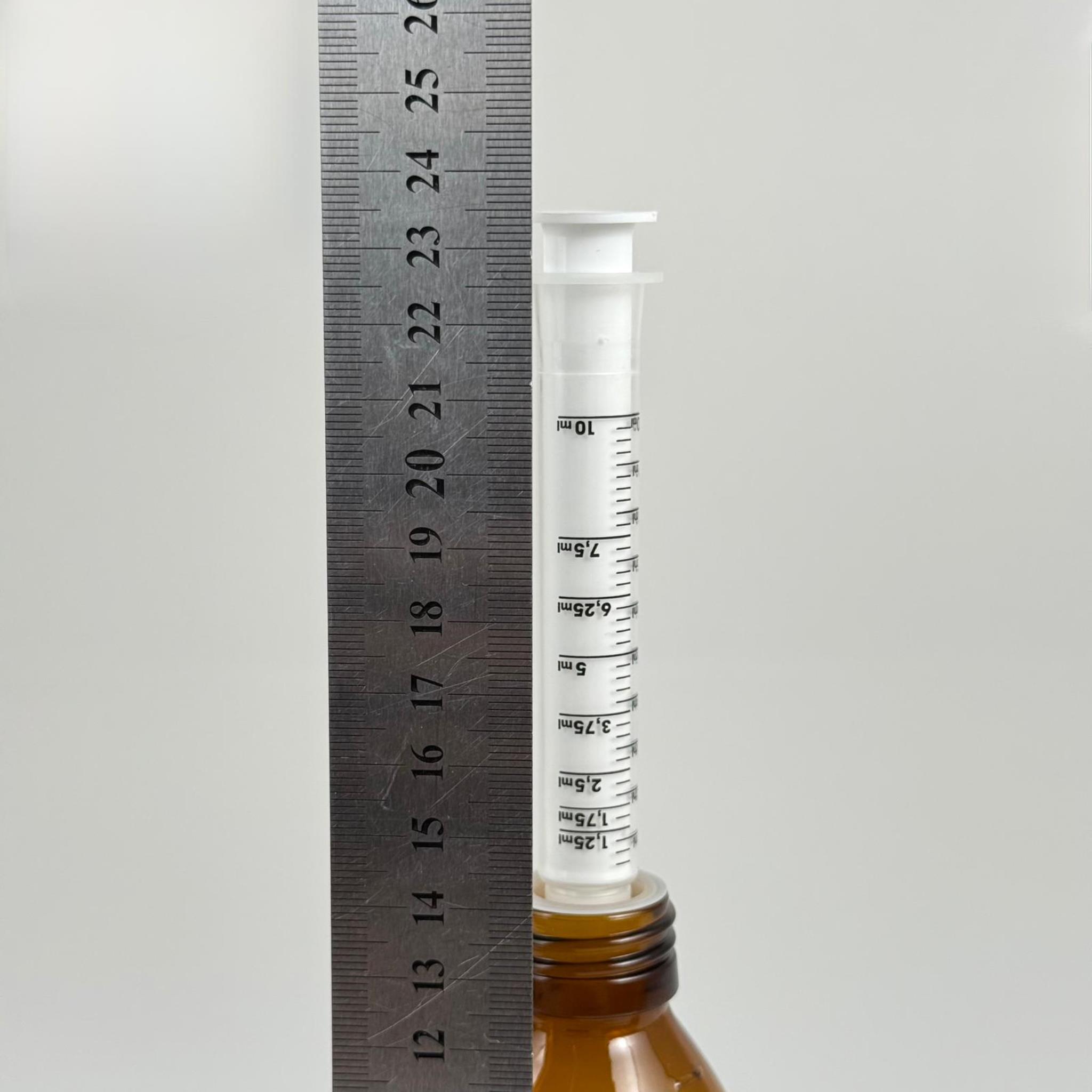 200 ML CAM ECZA ŞİŞESİ + 10 ML DOZAJ PİPETİ + DOZAJ TIPASI + CONTALI PLASTİK KAPAK TAKIM