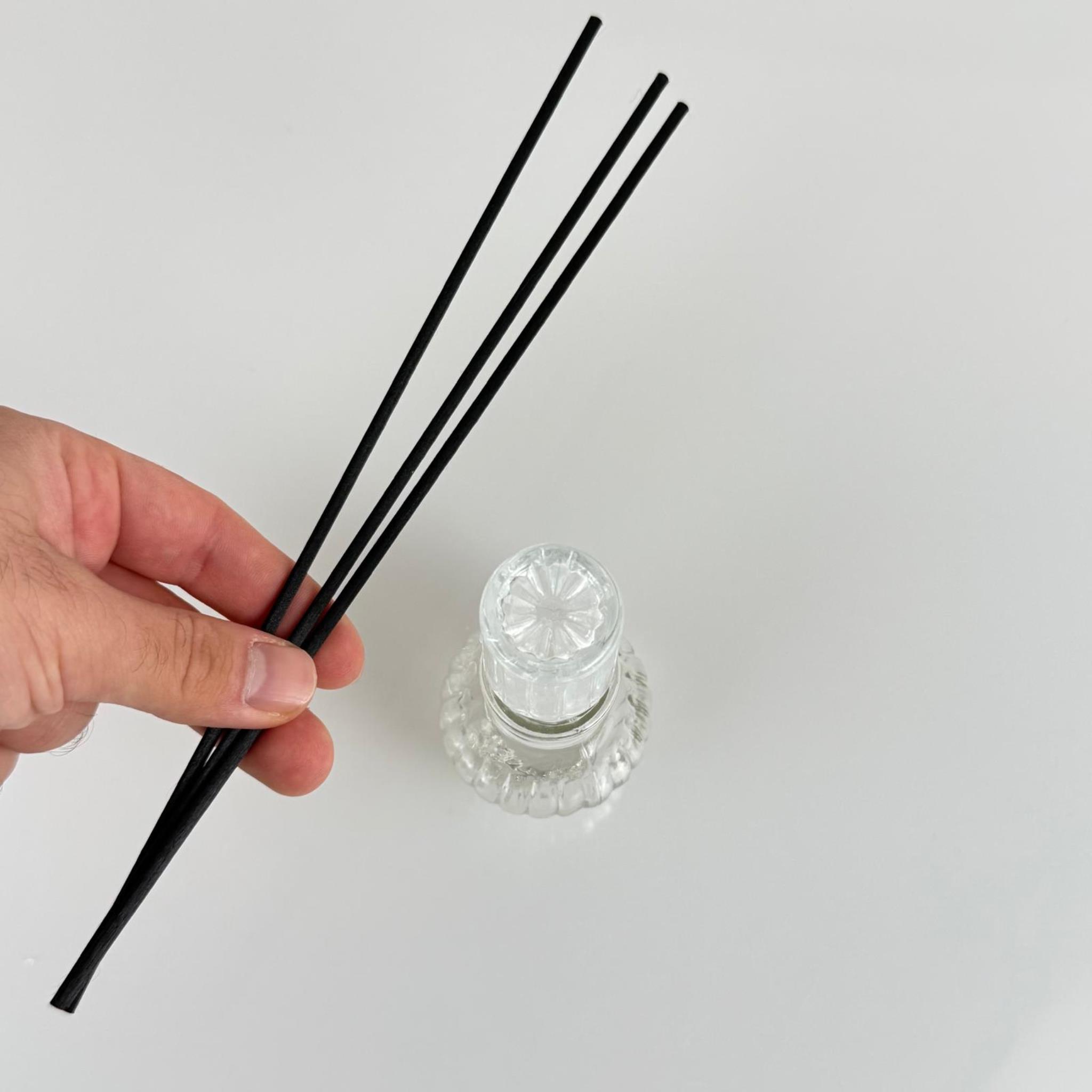 YUVARLAK  LÜKS MODEL CAM BAMBU ODA KOKUSU ŞİŞESİ + CAM TIPA + 3 ADET FİBER BAMBU ÇUBUK - 50 ML SET TAKIM - HEDİYELİK PROMOSYON LÜX DİFFUSER ŞİŞELERİ