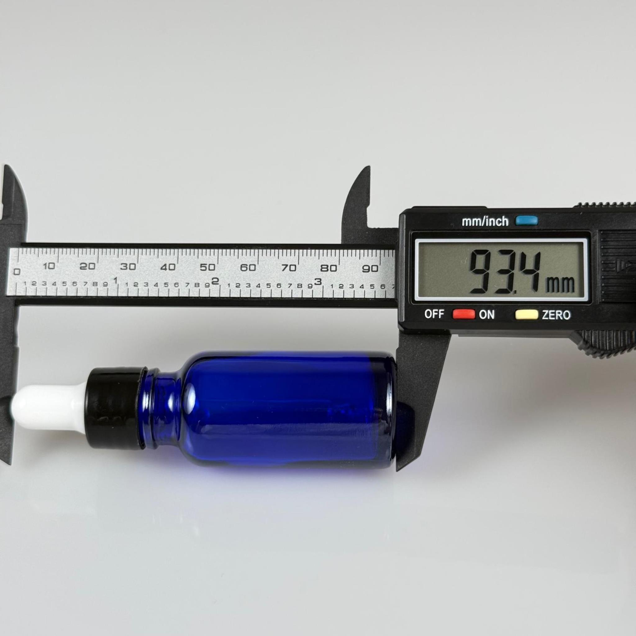 20 CC MAVİ CAM DAMLALIKLI ŞİŞE - BEYAZ EMZİK + SİYAH DÜZ KAPAK + CAM PİPET TAKIM - 20 ML DAMLALIKLI ŞİŞE SETİ