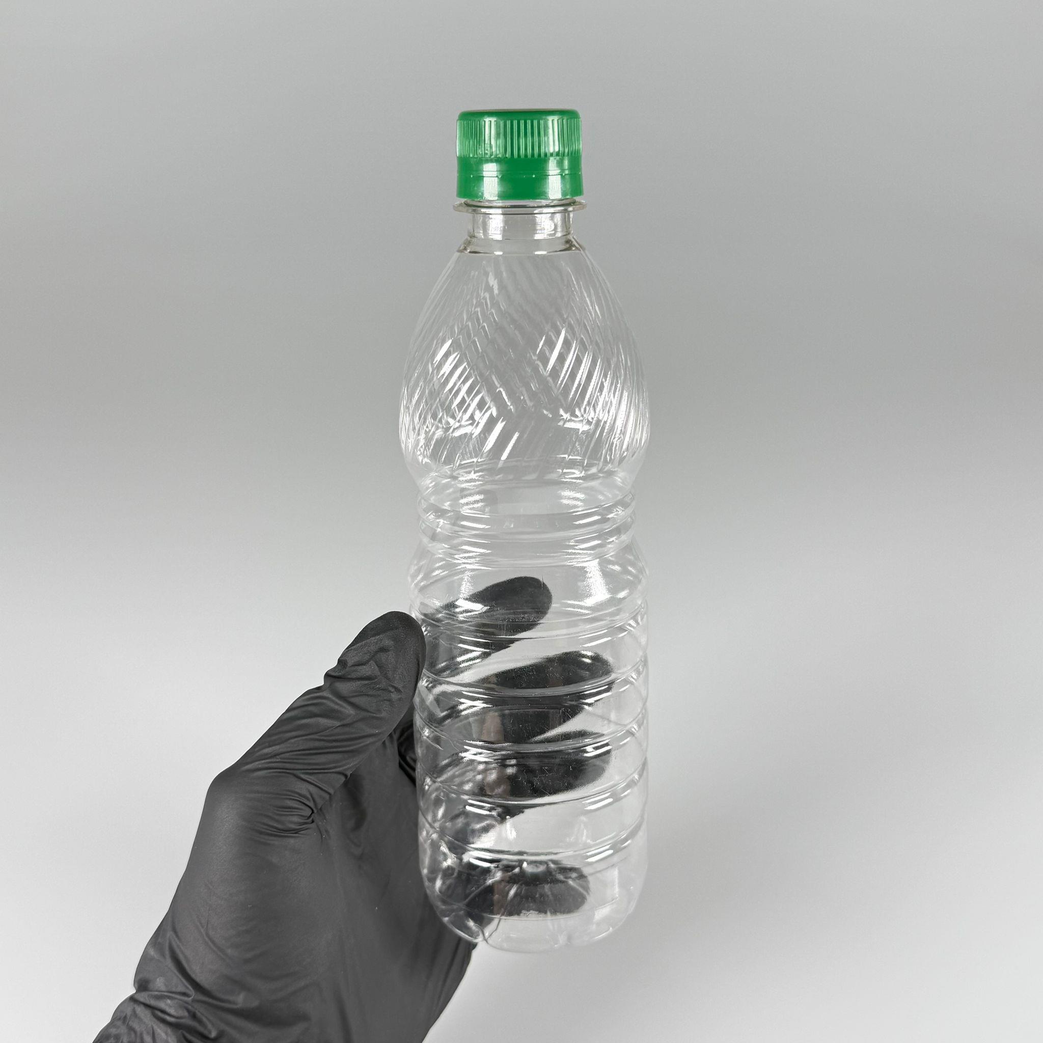 0,5 LT KİLİTLİ KAPAKLI PET ŞİŞE - YEŞİL KAPAKLI 500 CC BOŞ PET ŞİŞE