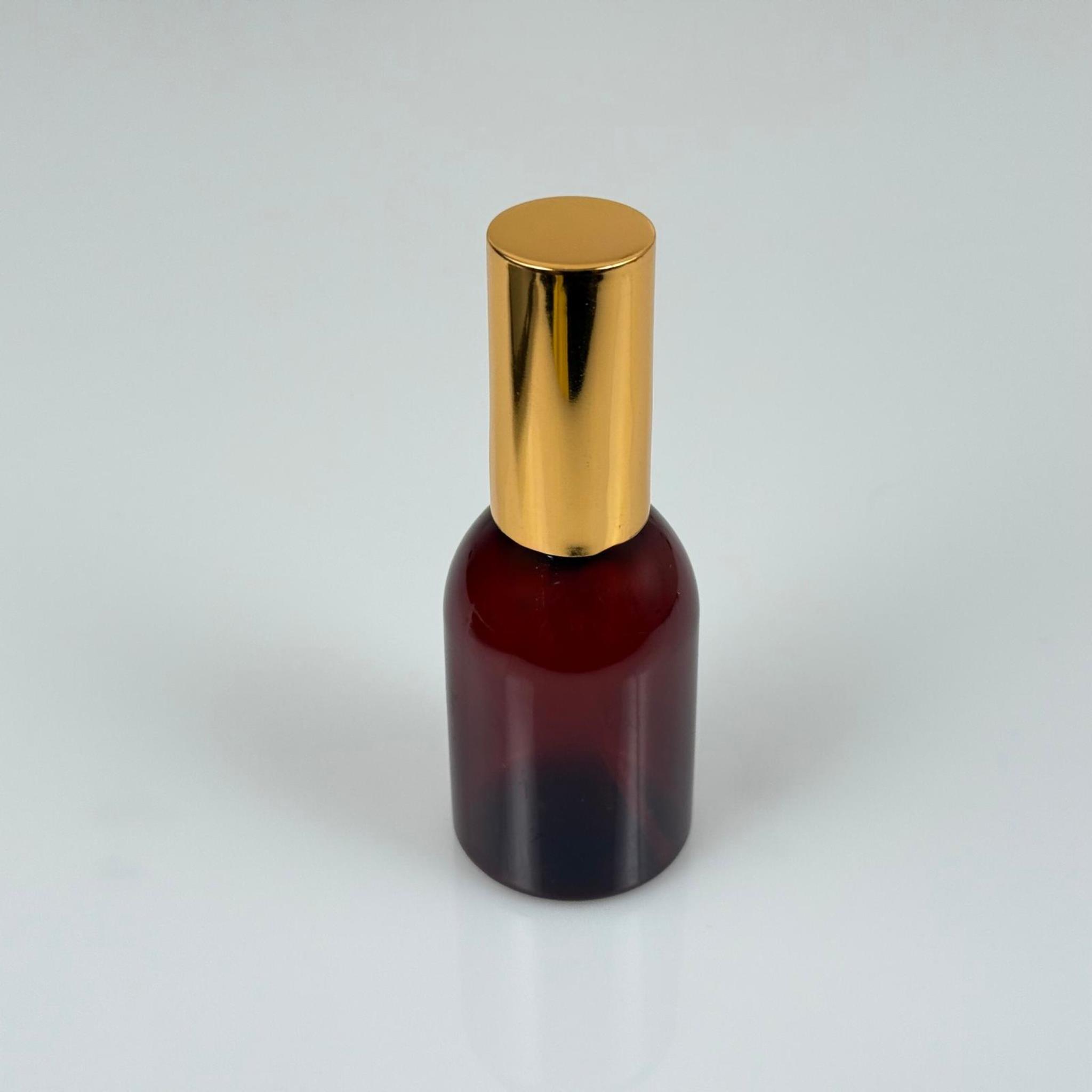 50 ML PET KOLONYA, PARFÜM VB ŞİŞELERİ - METAL ALÜMİNYUM GOLD KAPAK + VİDALI SPREY + 50 CC AMBER ŞİŞE SET TAKIM
