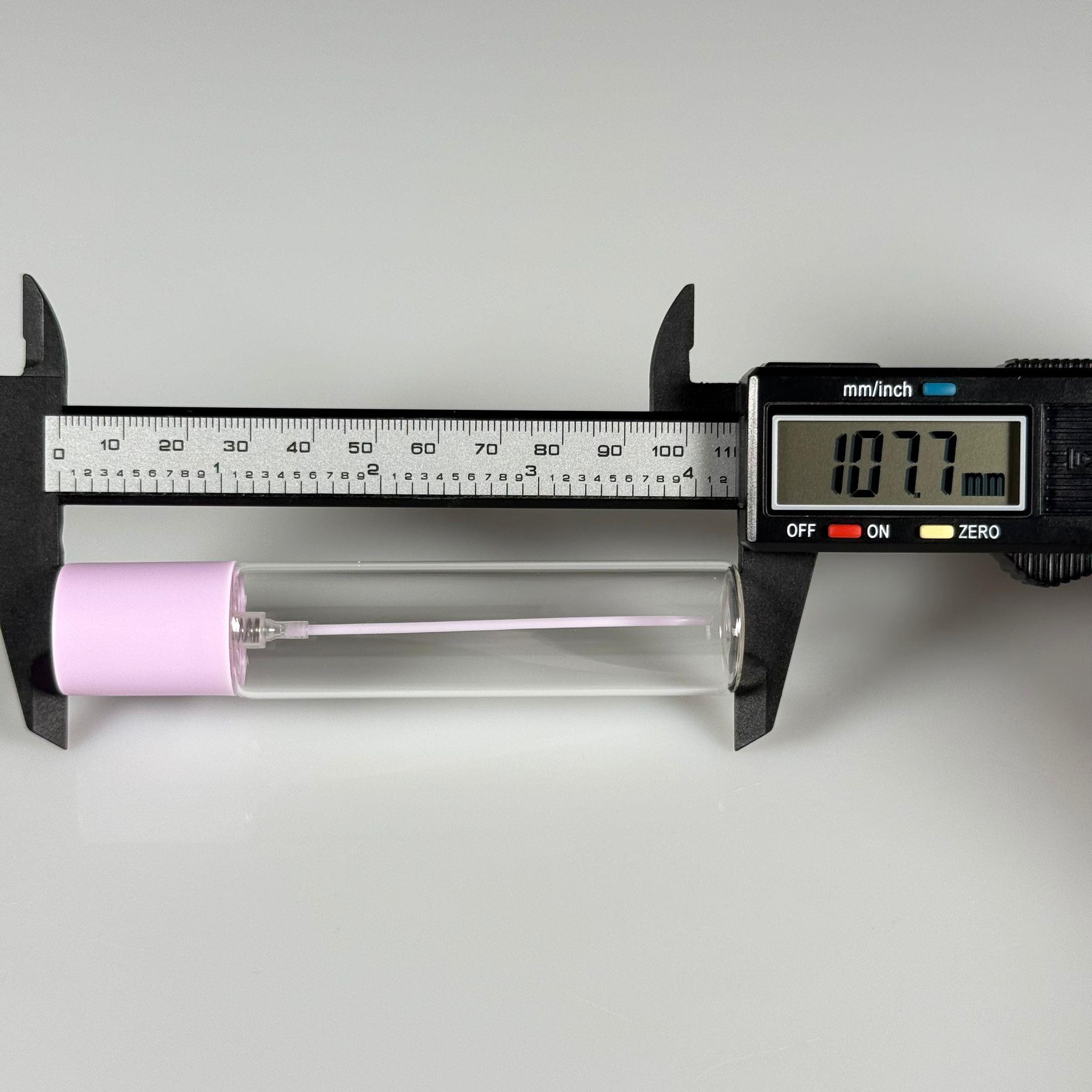 PARFÜM ŞİŞESİ 25 ML - 25 CC PARFÜM AMBALAJI VALFLİ (GEÇME AĞIZ) CAM KALEM PARFÜM İÇİN ŞİŞELERİ - MOR SPREY + KAPAKLI SET TAKIM