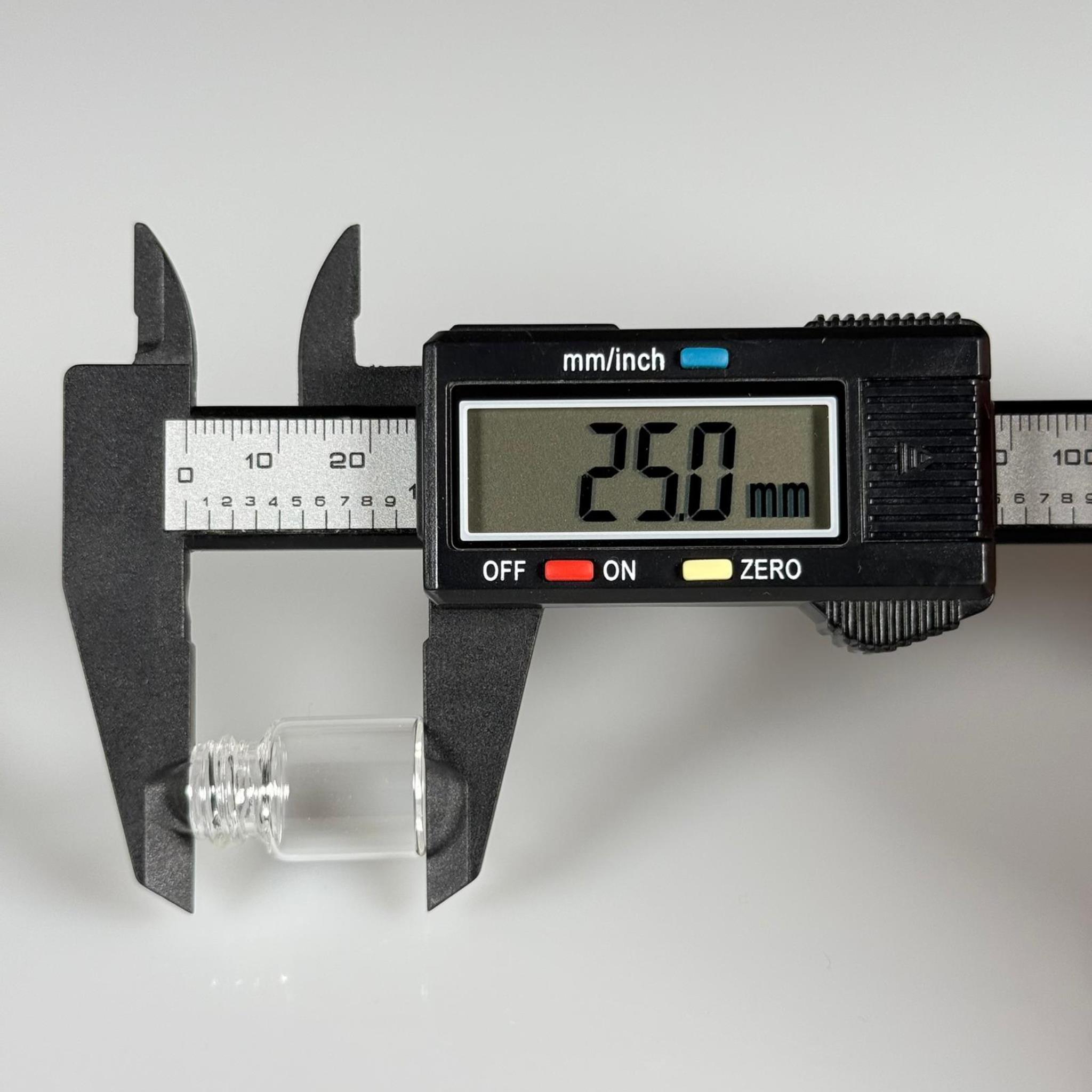 2 CC ŞEFFAF CAM ŞİŞE - 14 MM VİDALI AĞIZ - KAPAKSIZ 2 ML CAM ŞİŞE