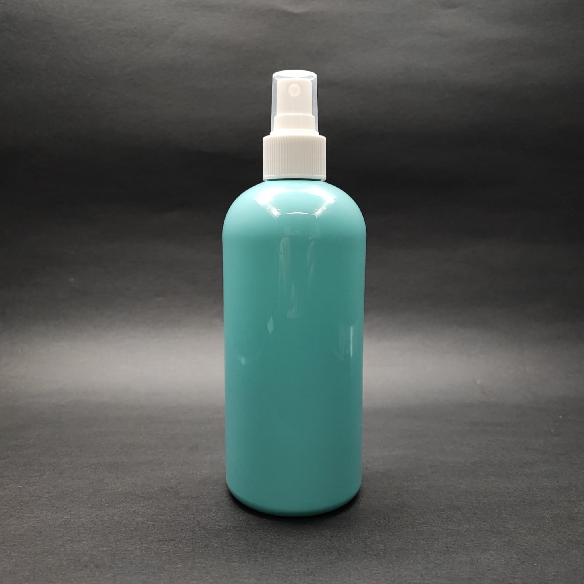 400 CC OVAL BOYUNLU SİLİNDİR PET ŞİŞE (30 GR) - BEYAZ SPREYLİ - 400 ML PLASTİK ŞİŞE - TURKUAZ