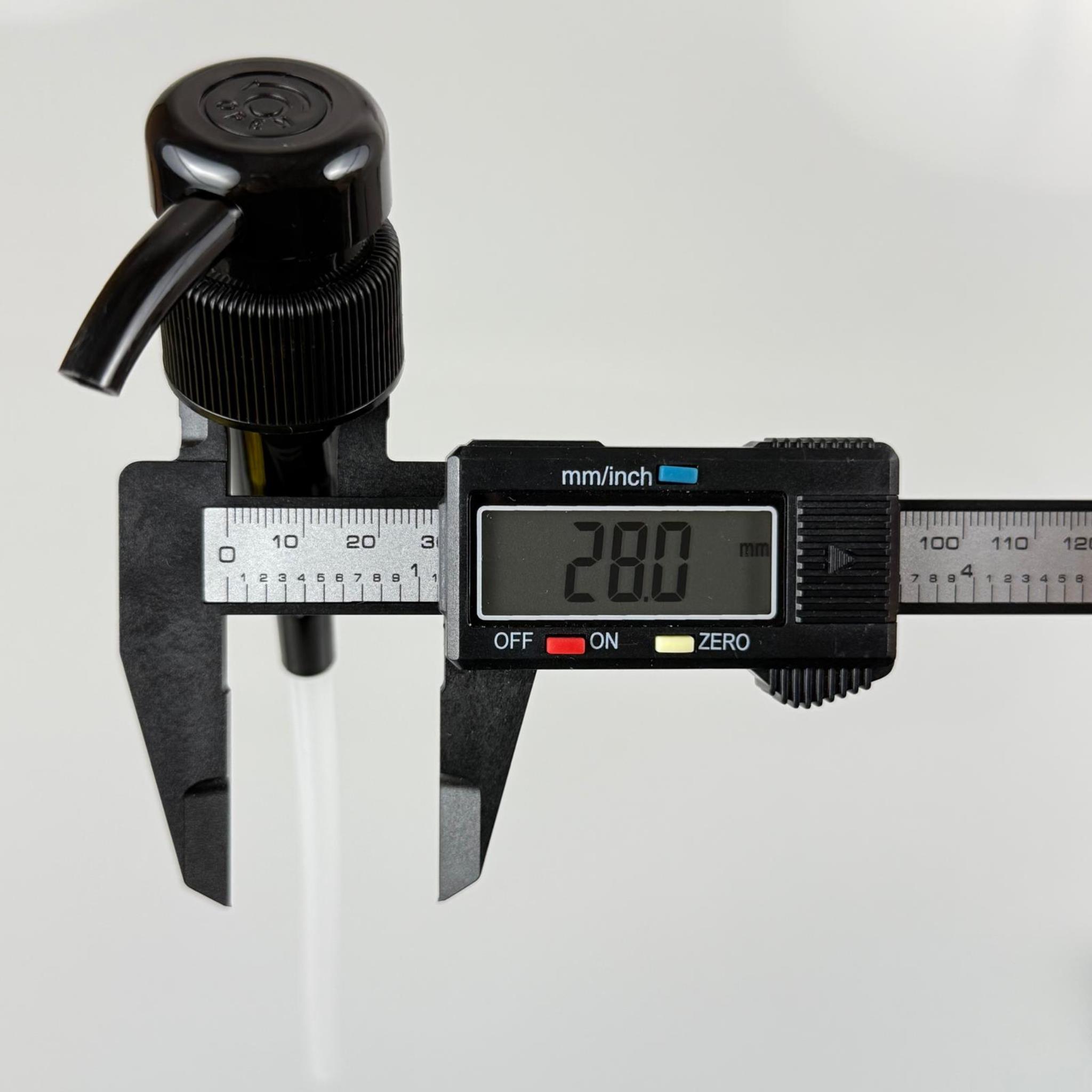 28 MM POMPA KREM VE LOSYON POMPASI SİYAH - DOZAJLI ŞAMPUAN POMPASI - 4 CC DOZAJ POMPA