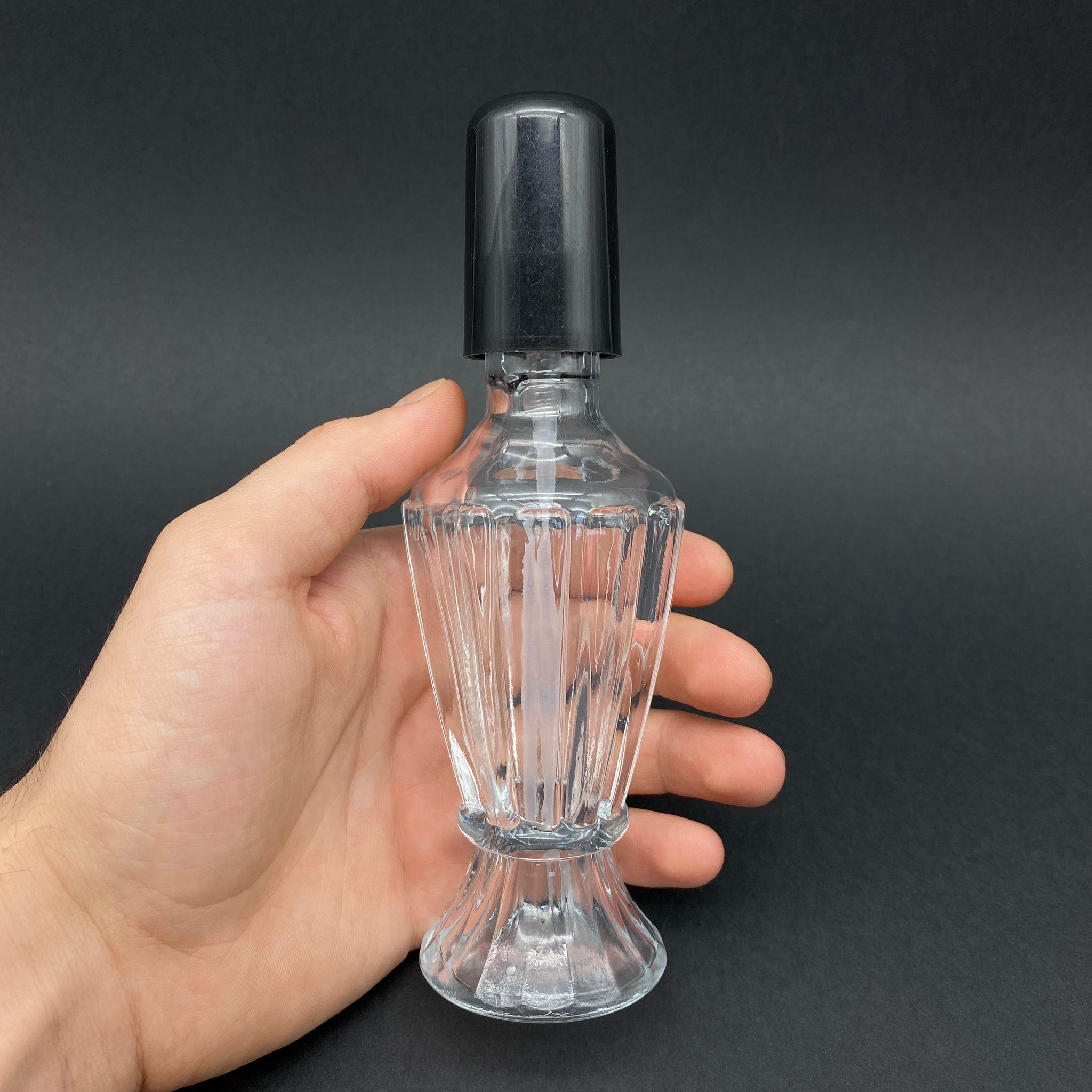 90 CC HÜRREM VAZO ŞİŞE - SİYAH LOSYON POMPALI - 90 ML HÜRREM VAZO MODEL CAM POMPALI ŞİŞE