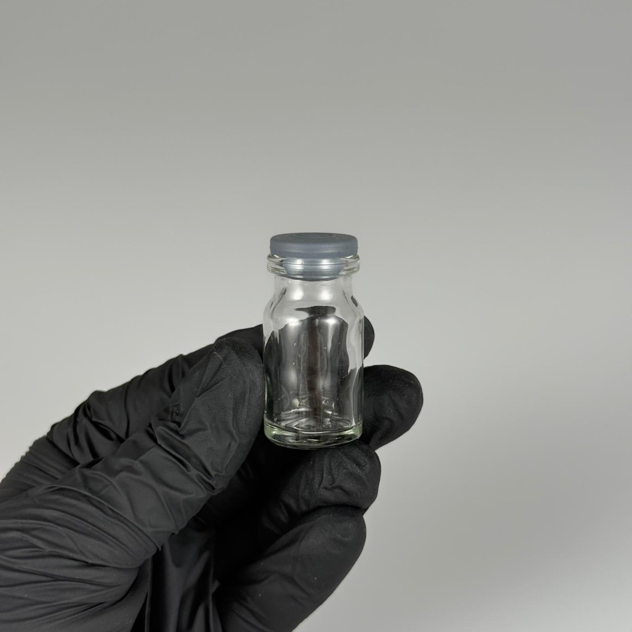FLAKON CAM ŞİŞE 6 ML + BUTİL KAUÇUK TIPA 20 MM - ŞEFFAF CAM İLAÇ, ECZA, PENİSİLİN, MEDİKAL, LABORATUVAR, FARMASÖTİK ŞİŞELERİ
