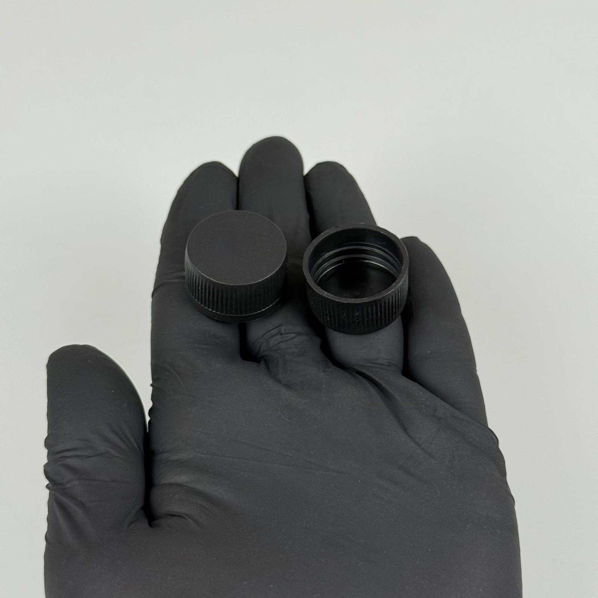 22 MM VİDALI SİYAH PLASTİK KAPAK