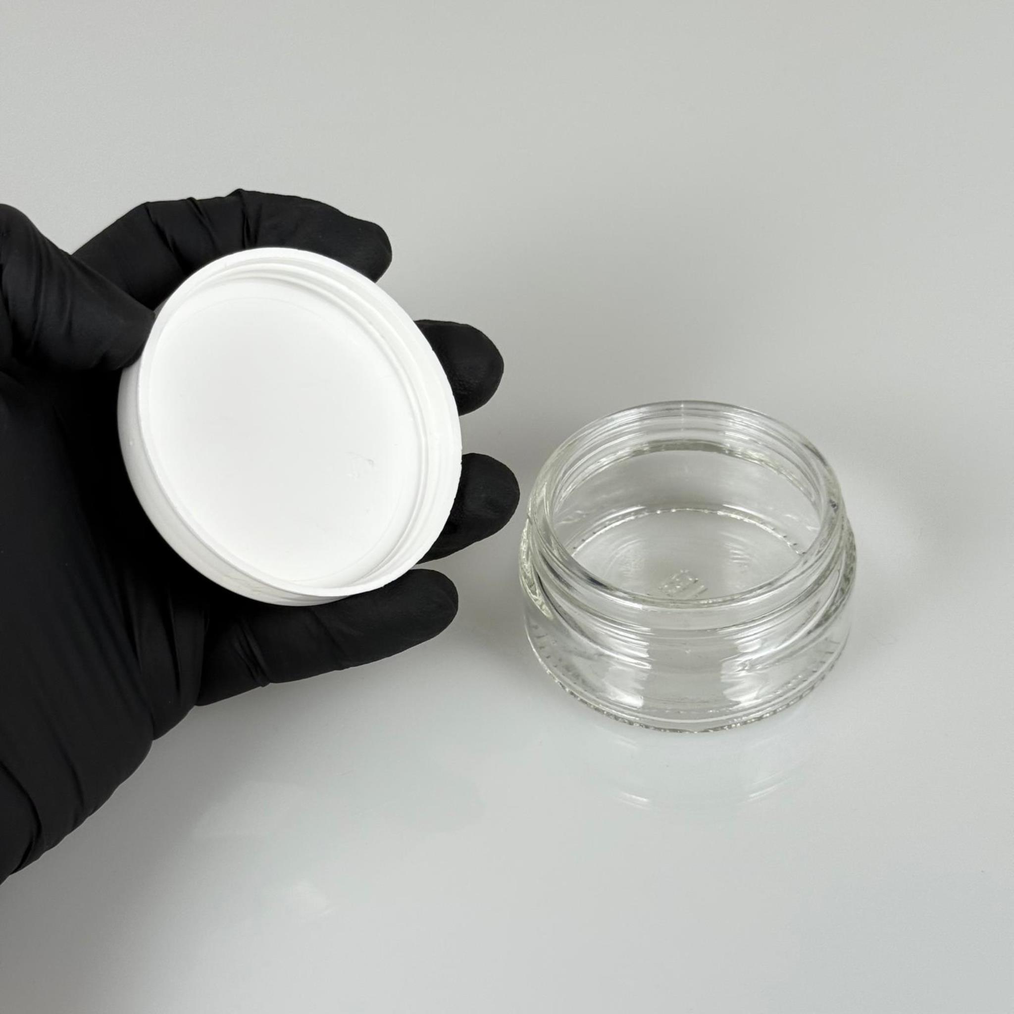 50 CC CAM KREM KAVANOZU - BEYAZ PLASTİK KAPAKLI - 50 ML CAM PAŞABAHÇE KREM KAVANOZU