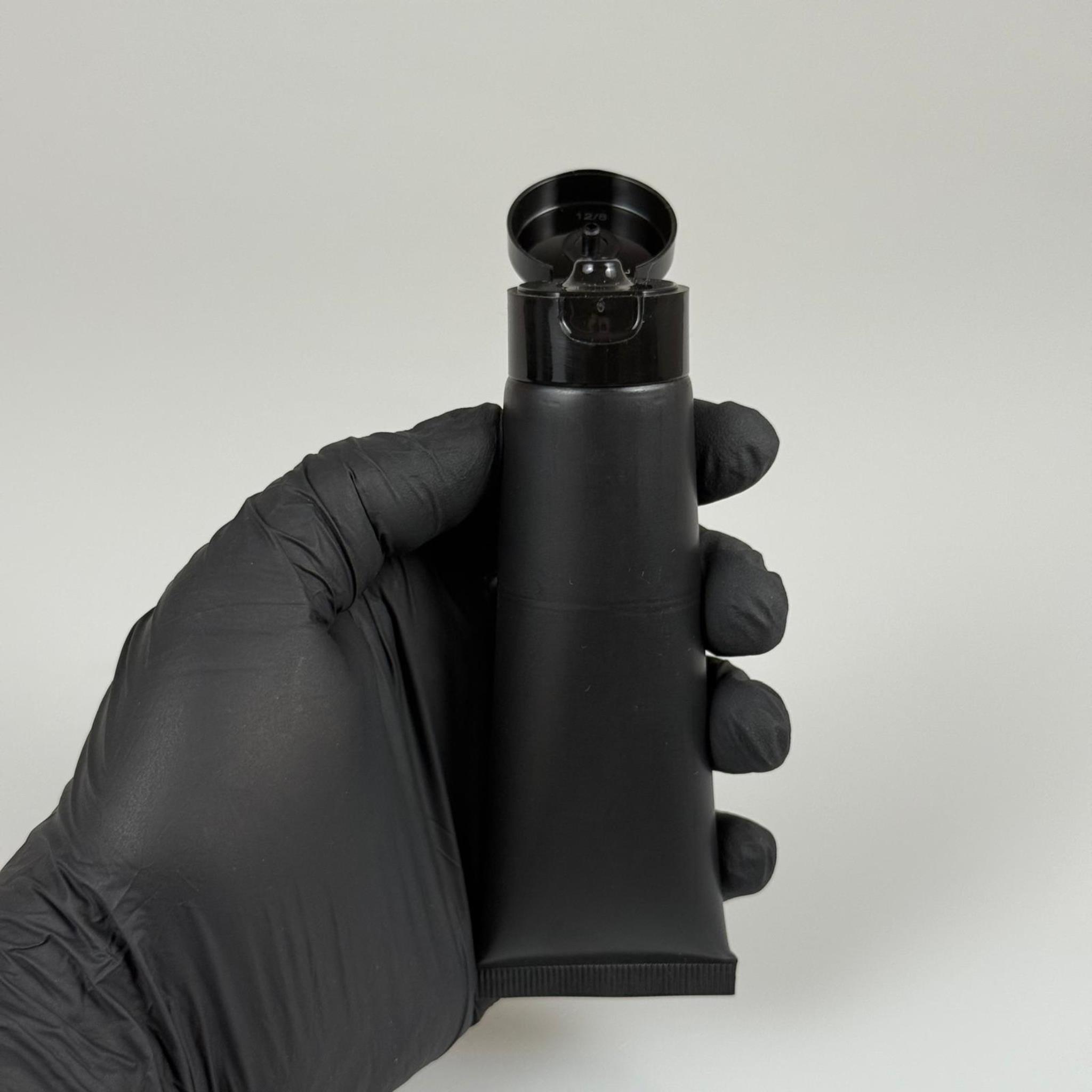 KOZMETİK İÇİN SİYAH BOŞ KREM TÜPÜ FLİPTOP KAPAKLI - 50 ML - MERHEM TÜPÜ - PLASTİK MANÜEL DOLDURULABİLİR BOŞ TÜP - LİPGLOSS TÜP - DUDAK PARLATICISI TÜPÜ - BAL DOLUMU İÇİN PLASTİK TÜP