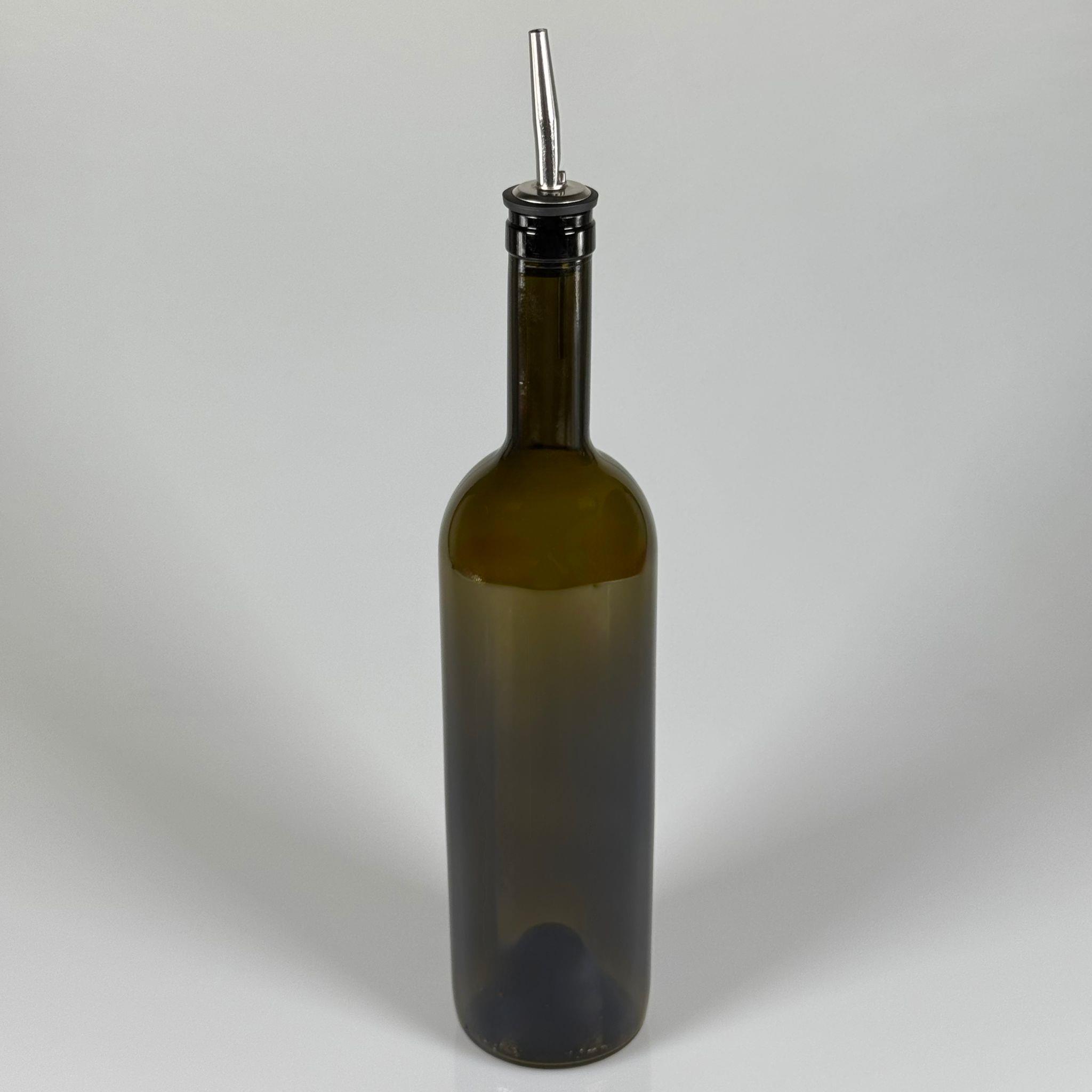 750 CC PAŞABAHÇE YAĞDANLIK ŞİŞESİ - ÇELİK YAĞDANLIK TIPALI - 750 ML YAĞ ŞİŞESİ YEŞİL - CAM ZEYTİNYAĞ ŞİŞESİ - YAĞLIK CAM ŞİŞE - Damlatmaz Yağlık Sirkelik