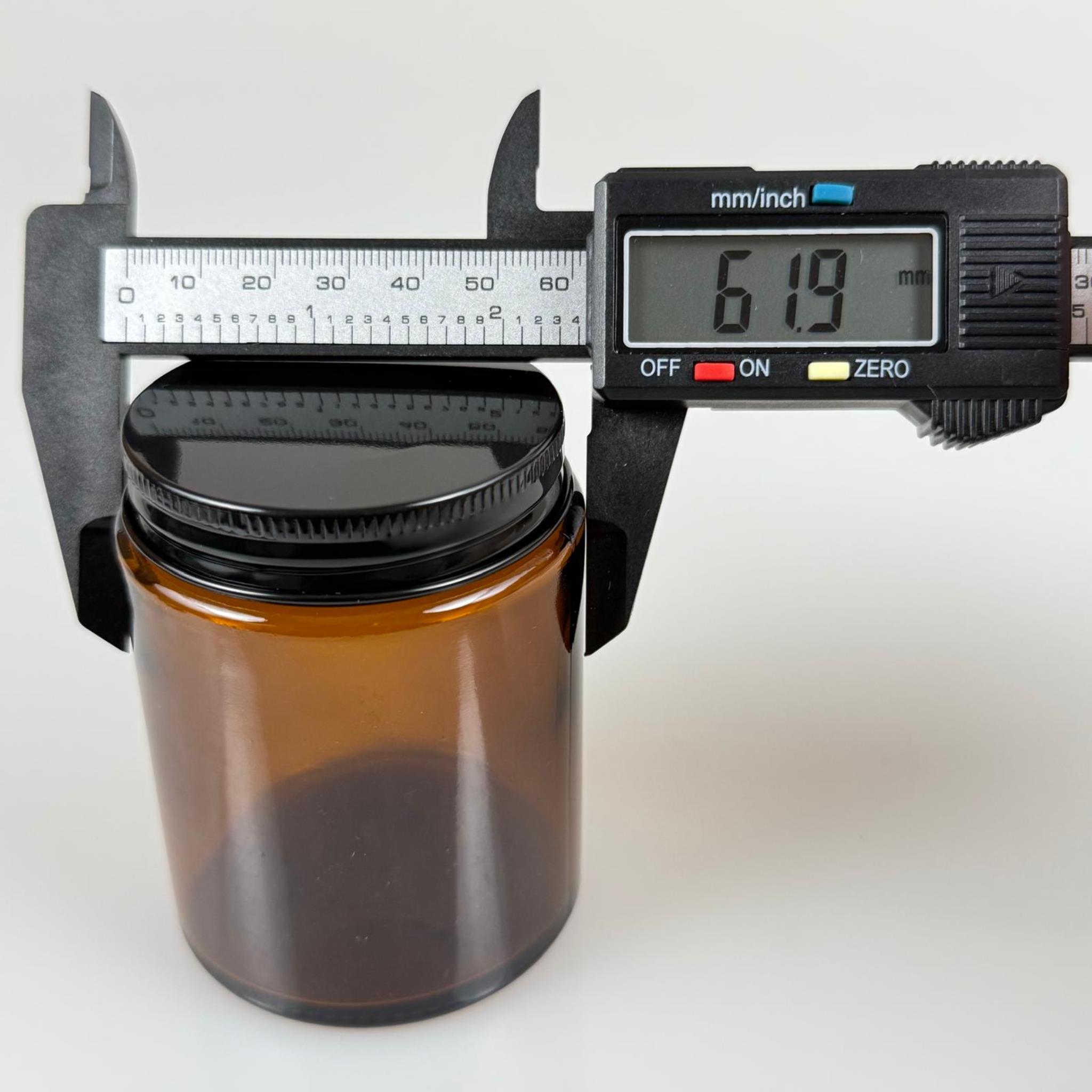 150 CC CAM AMBER KREM KAVANOZU - KÖPÜK CONTALI SIZDIRMAZ SİYAH METAL KAPAKLI - 150 ML KAHVERENGİ KREM KAVANOZU - AMBER MUM KAVANOZU - MEDİKAL KAVANOZ - ORJİNAL AMBER (BOYAMA DEĞİL)