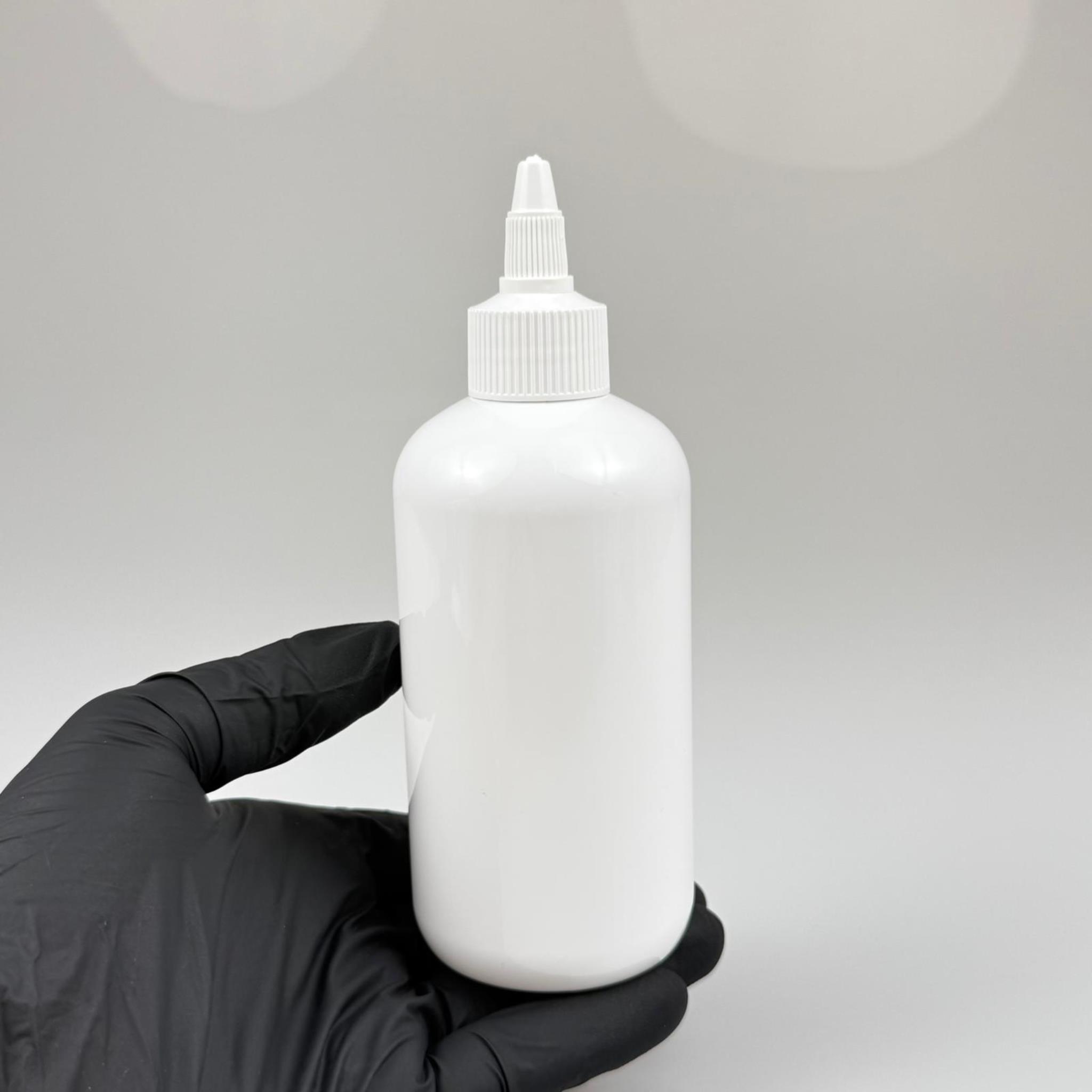 YAĞ, SOS, ACI SOS, SİRKE, SRIRACHA, MÜREKKEP, TUTKAL AKITICI VB BOŞ ŞİŞELERİ - BEYAZ SİVRİ TWİST AKITICI KAPAK + 250 ML BEYAZ ZEYNEP PET PLASTİK ŞİŞE TAKIM