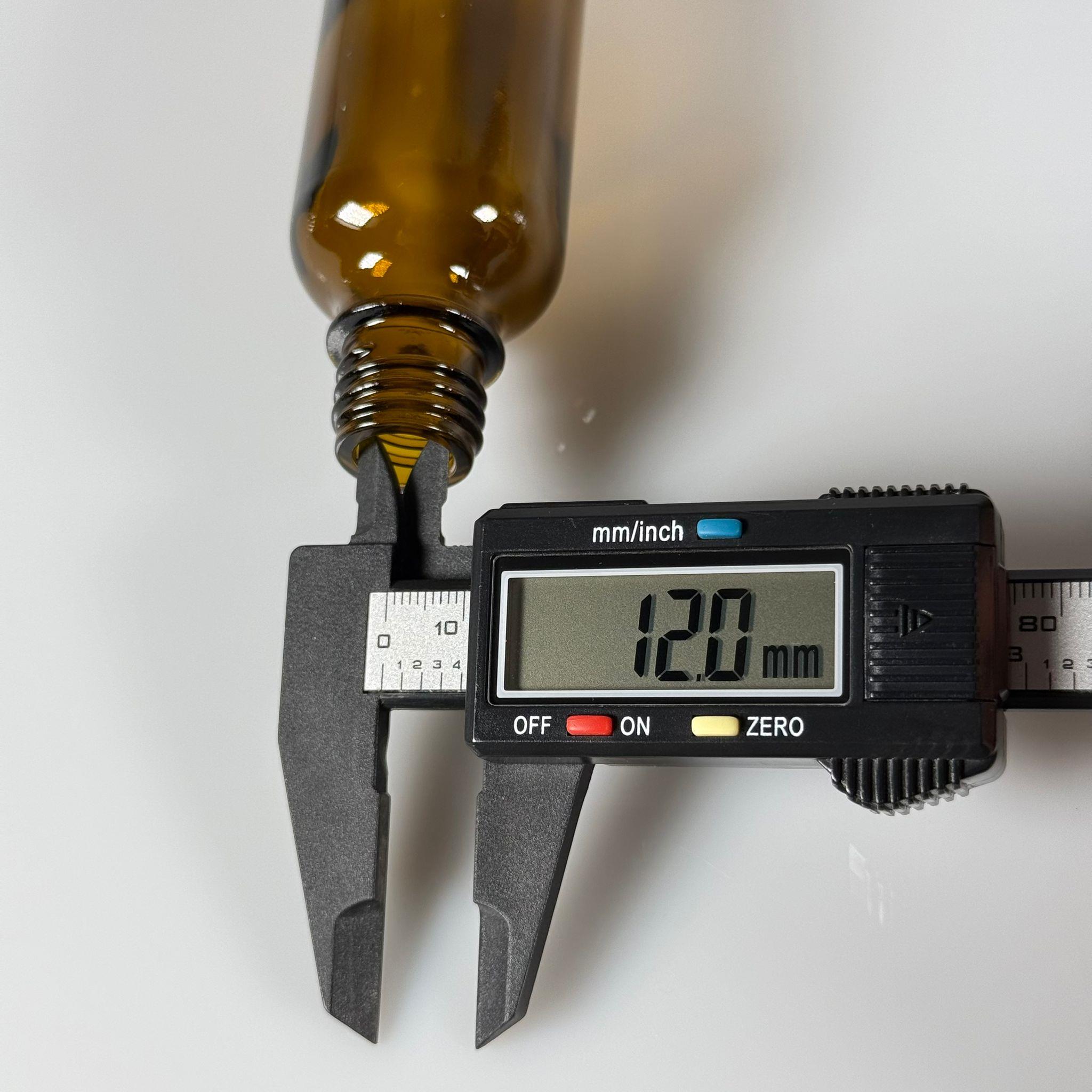 50 CC AMBER CAM ŞİŞE 20 MM  !!AĞIZ ÇAPI 20 MM