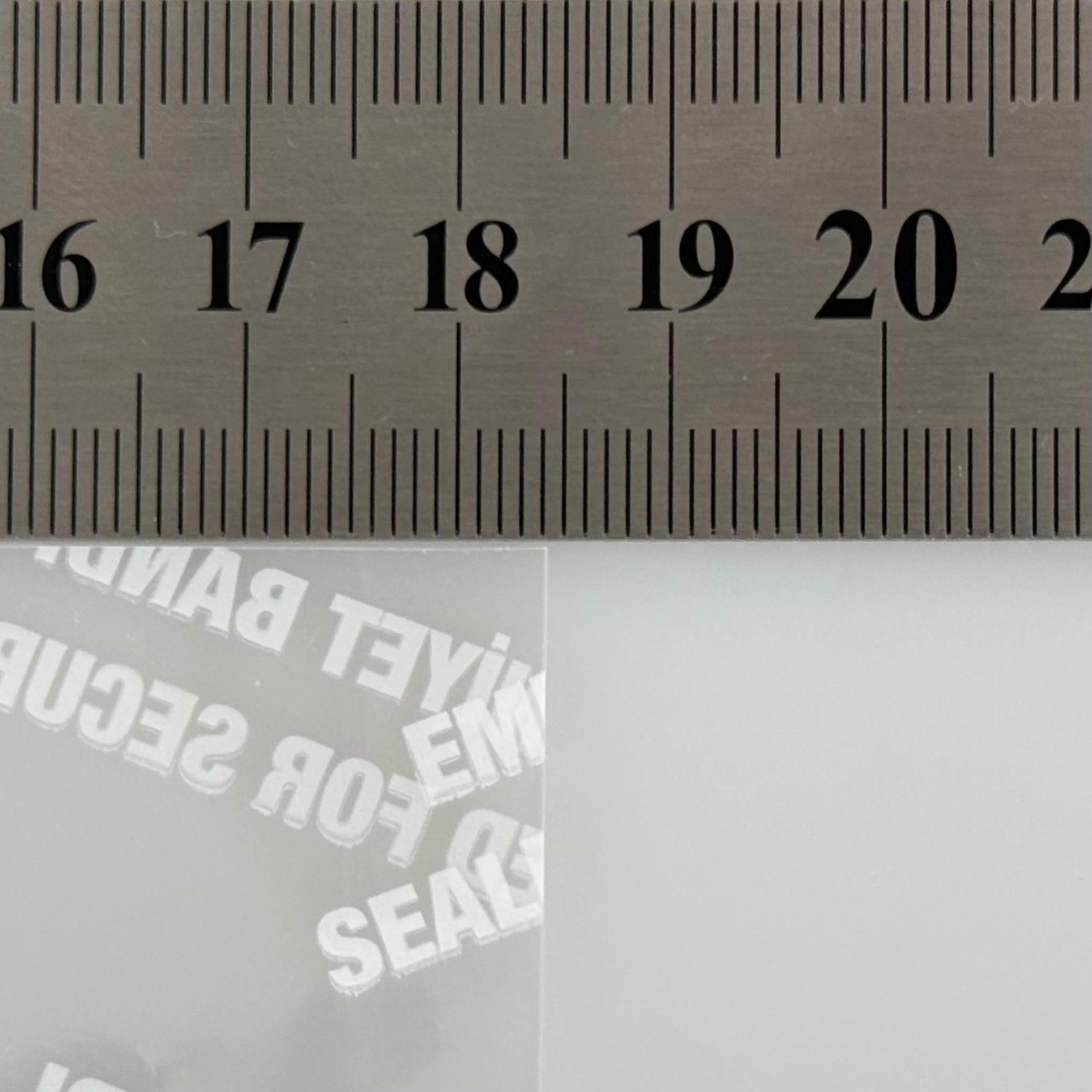 EMNİYET BANDI 110 MM AĞIZ UYUMLU - 100 GR - (YAKLAŞIK 58 ADET) - YAZILI - KAVANOZ GARANTİ BANTI - ŞİŞE EMNİYET BANDI - KAVANOZ GÜVENLİK BANDI