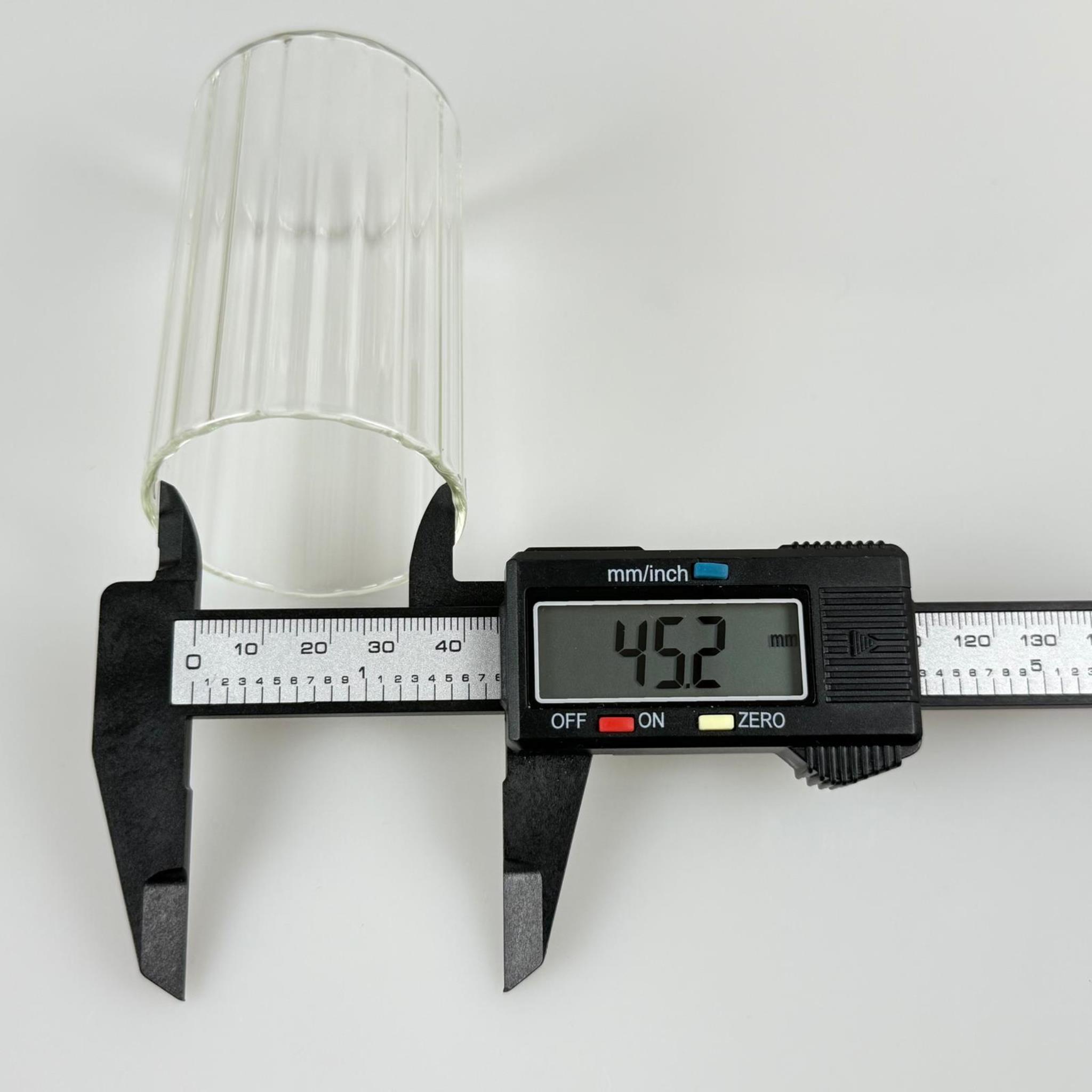 MUM BARDAK ÇİZGİLİ - ŞEFFAF - MUM İÇİN CAM BARDAK - TOPTAN MUM BARDAK - BOŞ MUM BARDAĞI - 120 CC (50X80 MM)