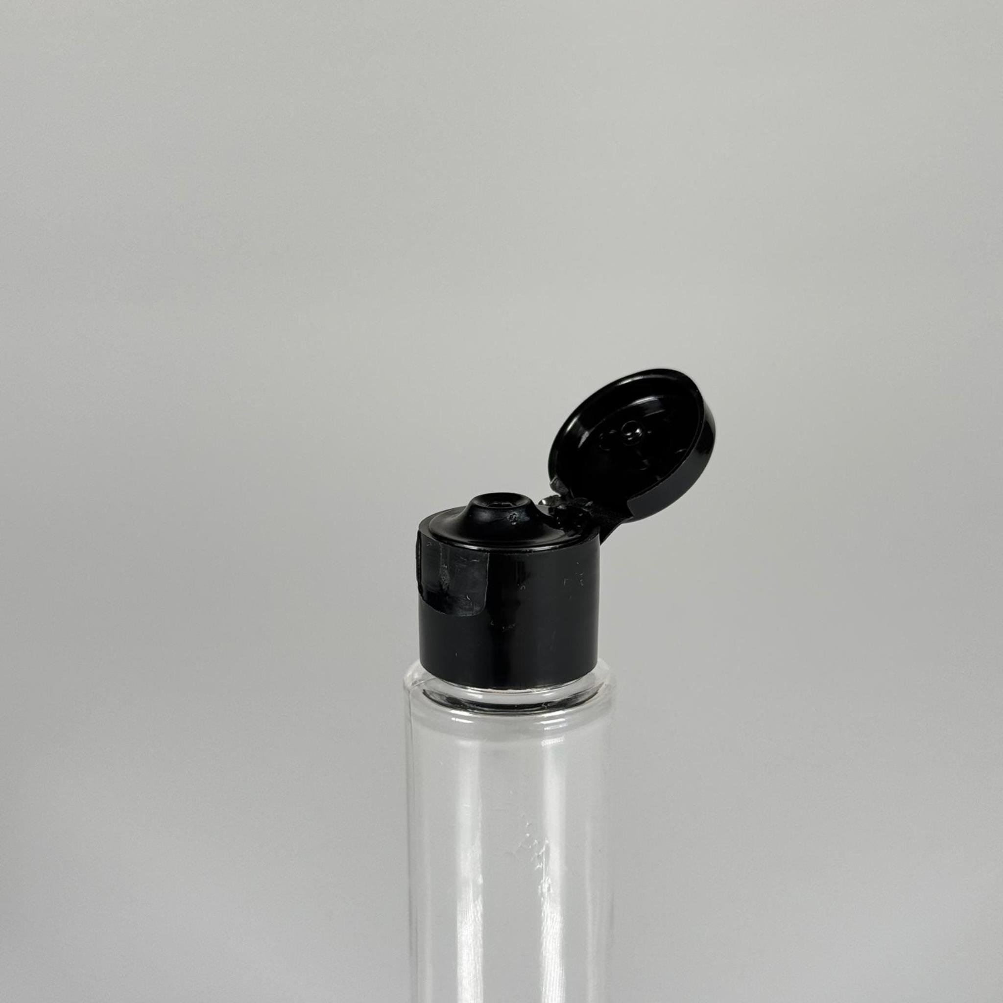 35 CC UZUN PET ŞİŞE + SİYAH FLİPTOP KAPAK - 30 ML DAMLALIKLI PLASTİK ŞİŞE