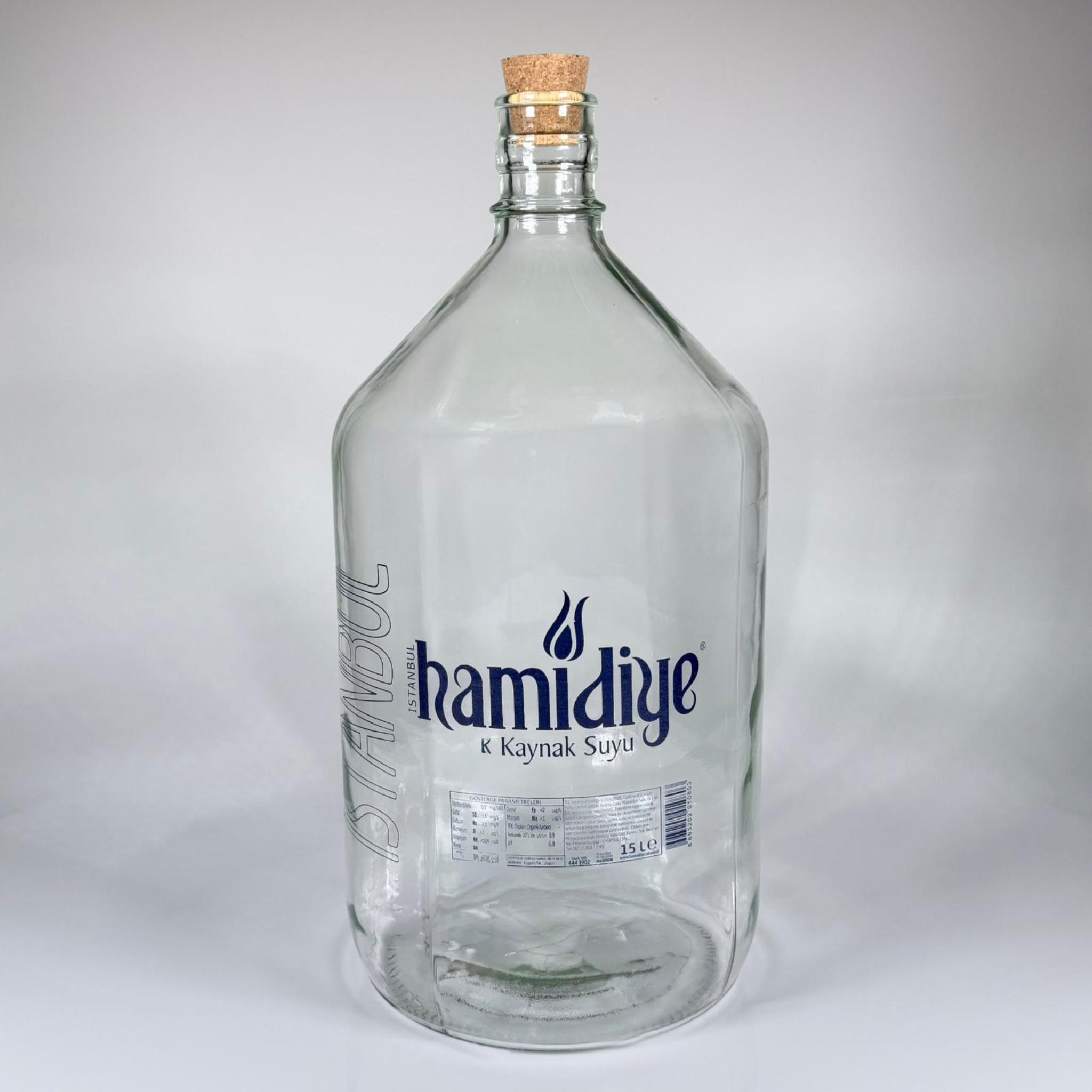 15 LİTRE PAŞABAHÇE CAM DAMACANA (ÜSTÜ YAZILI AMA KULLANILMAMIŞ 0 CAM DAMACANA) MANTAR TIPALI - SEBİLE UYUMLU - KIRILMAYA DAYANIKLI KALIN CAMLI - ŞİŞECAM ÜRÜN KODU: 931799