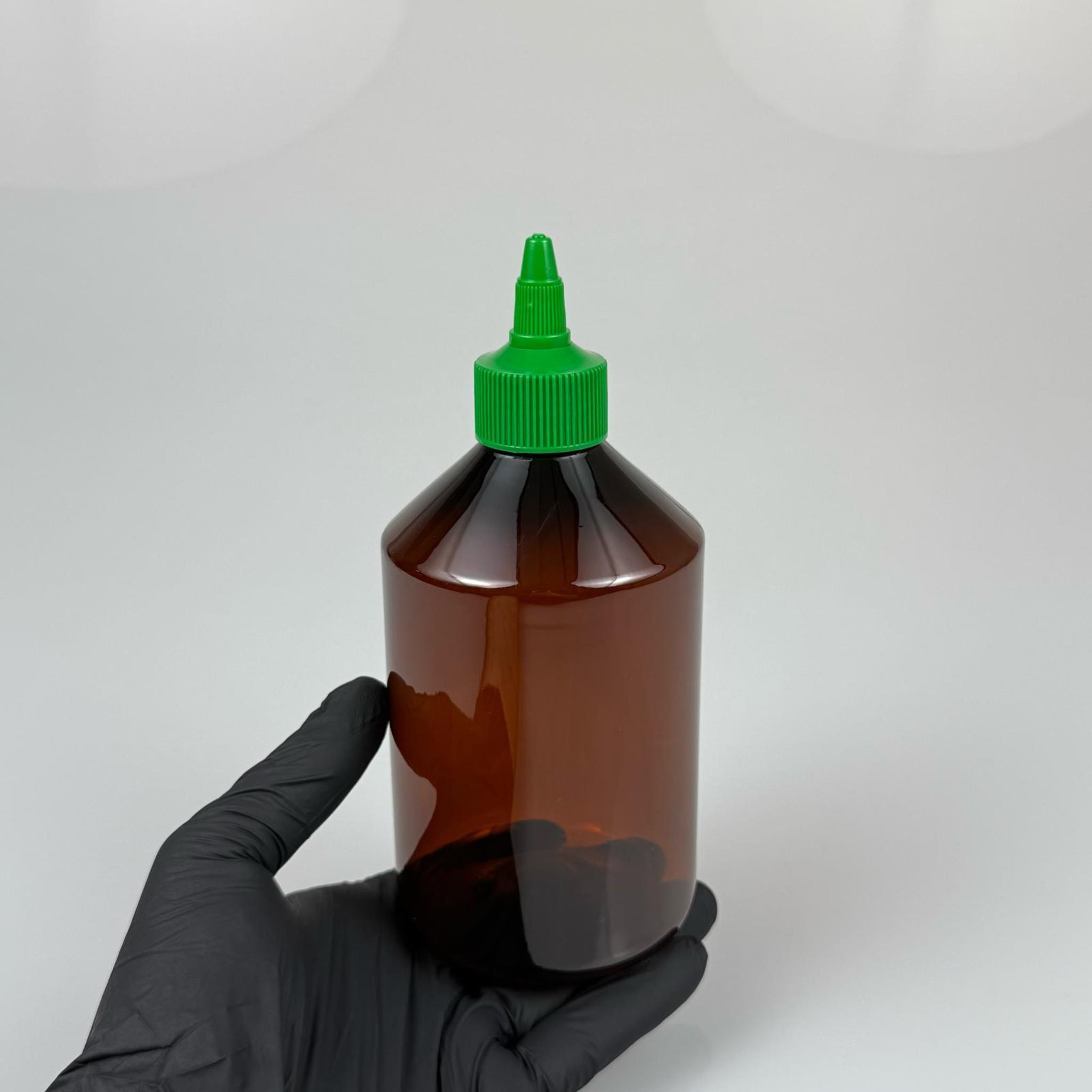 ZEYTİNYAĞI, SOS, ACI SOS, SİRKE, SRIRACHA VB BOŞ ŞİŞELERİ - YEŞİL SİVRİ TWİST AKITICI KAPAK + 500 ML AMBER KAHVERENGİ PET PLASTİK ŞİŞE TAKIM