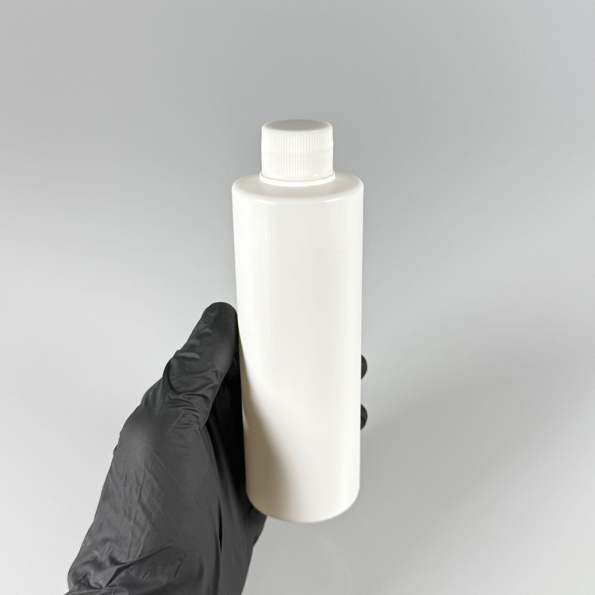 200 CC (SİLME 250 CC) BEYAZ SİLİNDİR MODEL MAT SERT POLİETİLEN ŞİŞE - BEYAZ KAPAKLI - 200 ML BEYAZ PLASTİK ŞİŞE