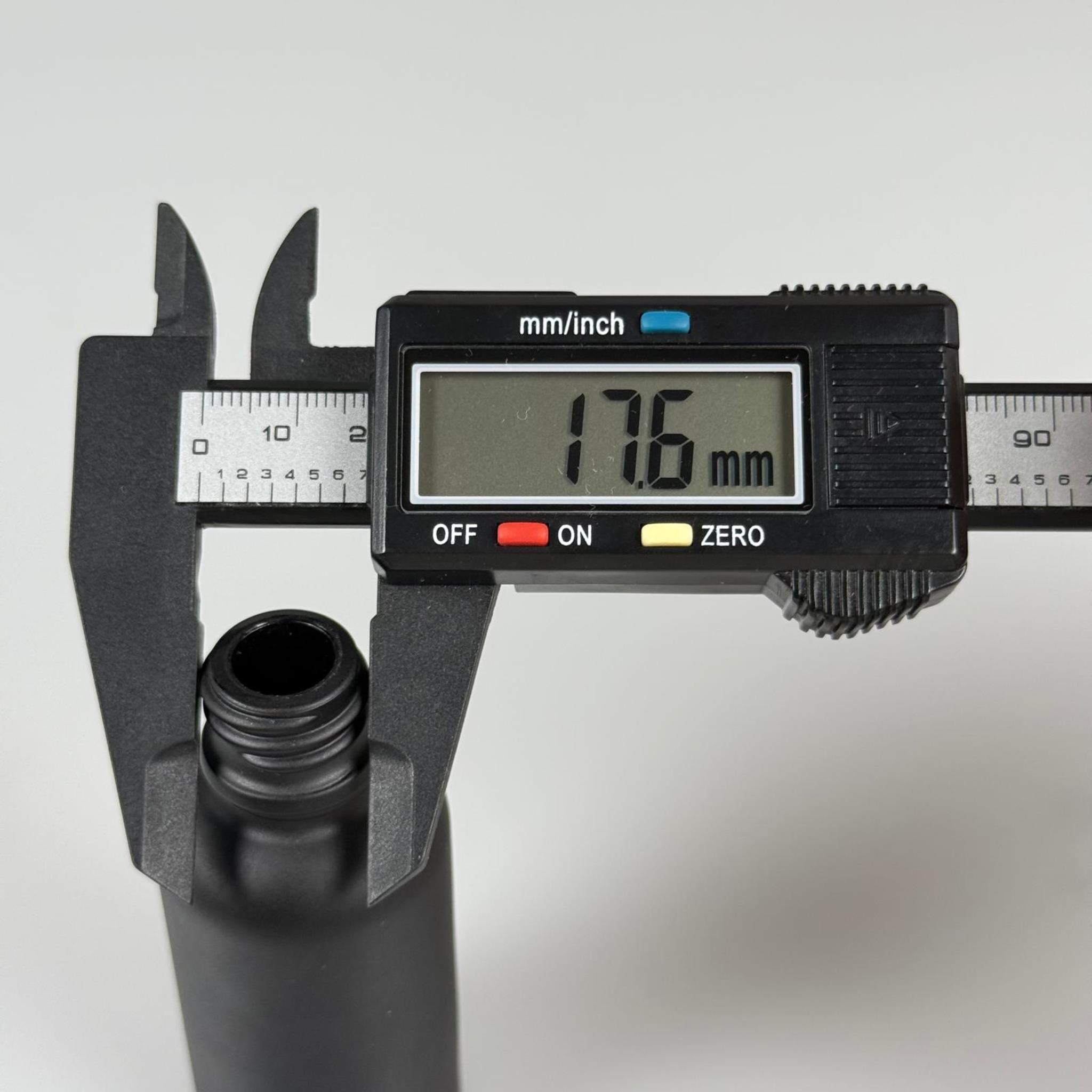 30 CC SİYAH MAT CAM ŞİŞE 18 MM İTHAL