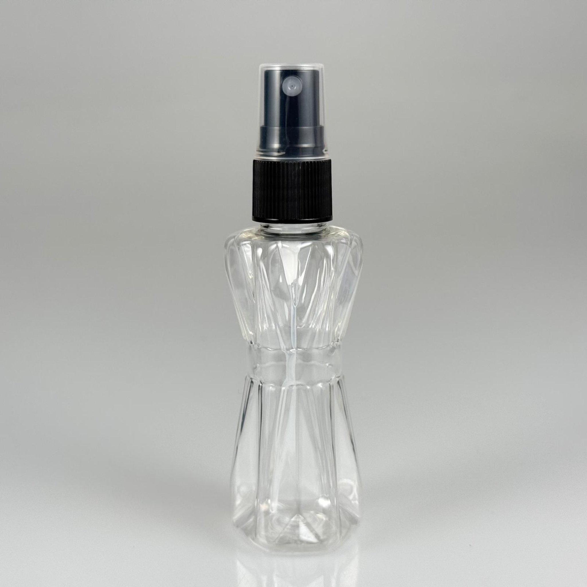 50 CC ELMAS CAMPET ŞİŞE - SİYAH SPREYLİ TAKIM - 50 ML SPREYLİ KOLONYA ŞİŞESİ