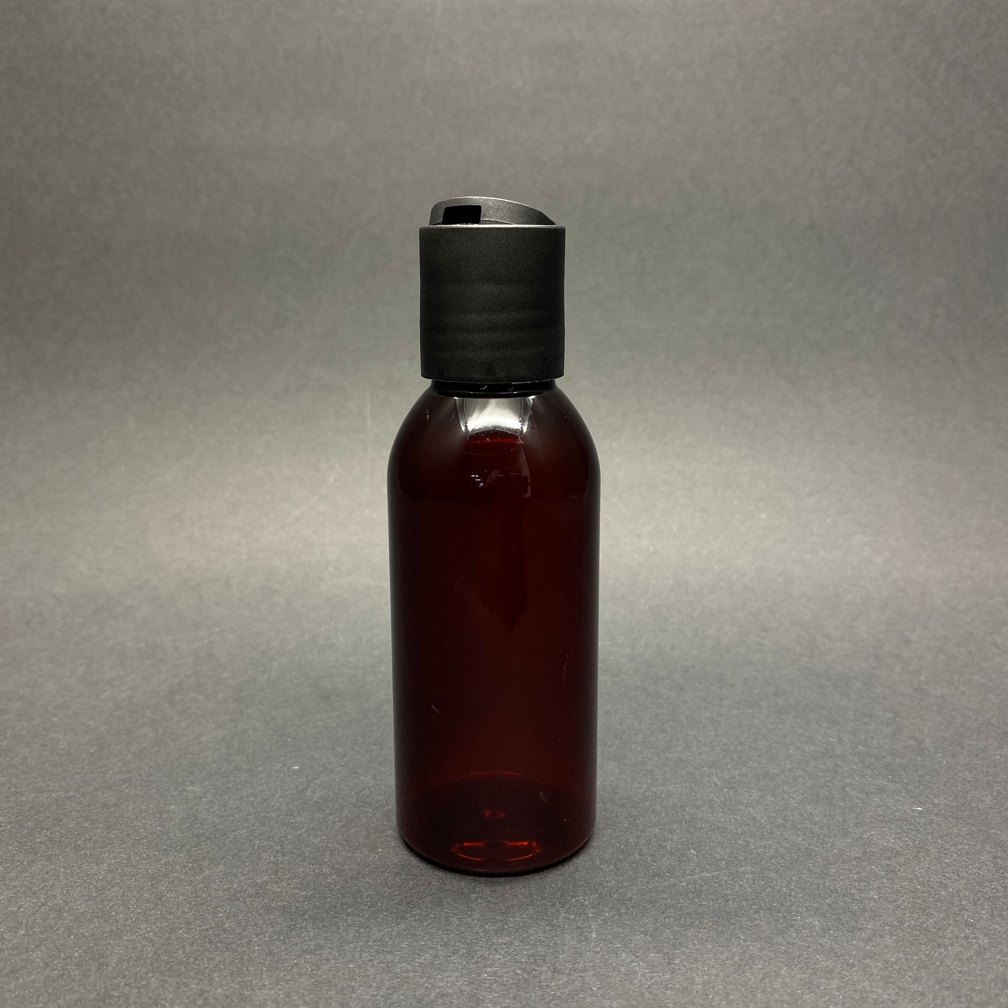 100 CC AMBER OVAL BOYUNLU PET ŞAMPUAN ŞİŞESİ -  100 ML SİYAH DİSKTOP ŞAMPUAN KAPAKLI