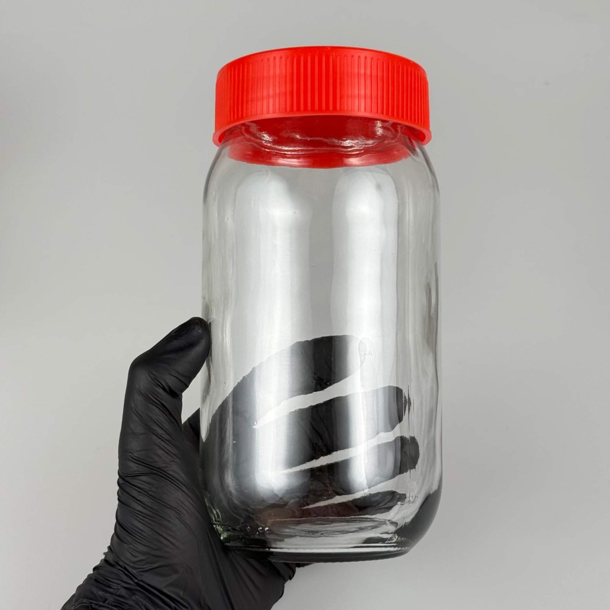 1000 CC CAM KAVANOZ - KIRMIZI DERİN PLASTİK KAPAKLI - 1000 ML CAM KONSERVE KAVANOZLARI