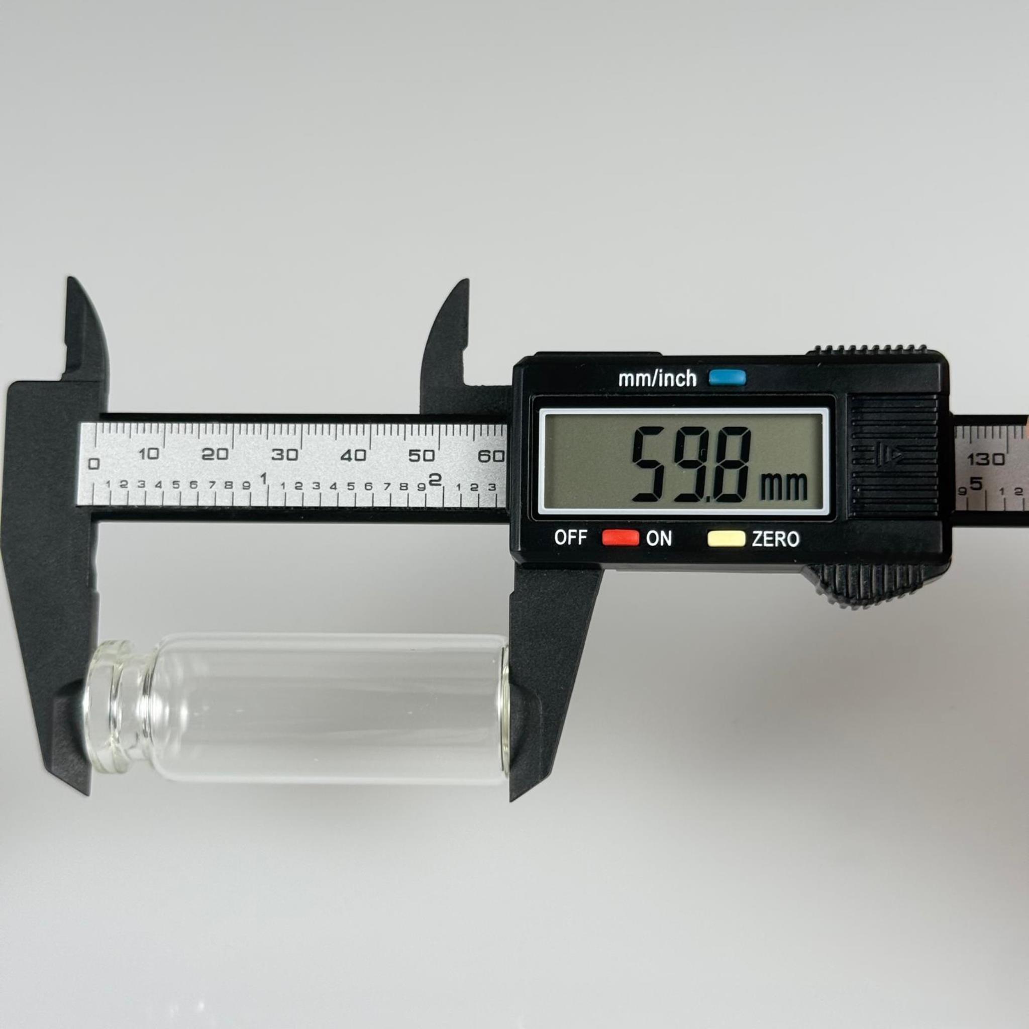 BOROSİLİKAT ŞEFFAF CAM ŞİŞE - 15 CC - 22/60 MM 20 MM