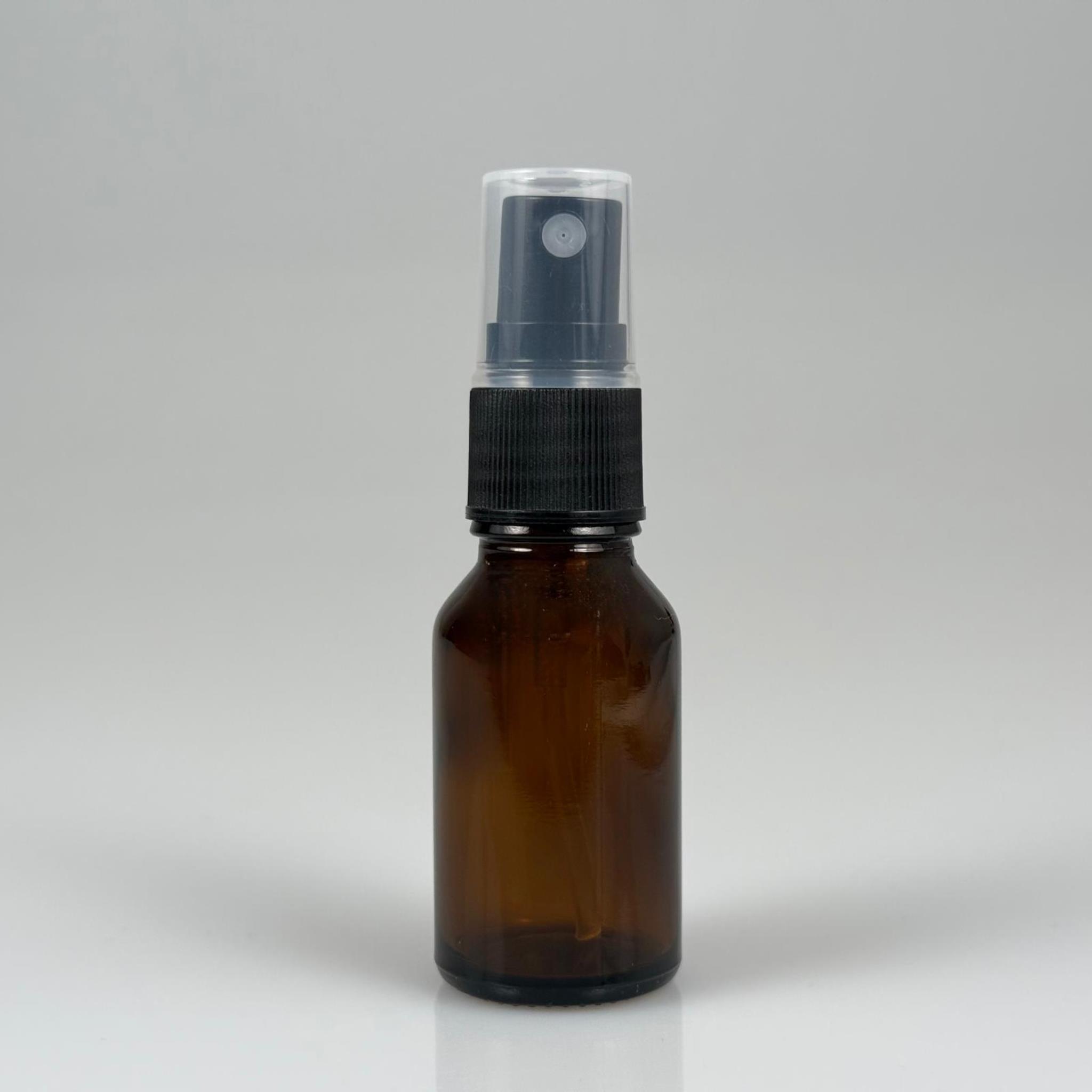 15 CC AMBER CAM ŞİŞE - SİYAH SPREYLİ TAKIM - 15 ML SİYAH SPREYLİ AMBER CAM ŞİŞE