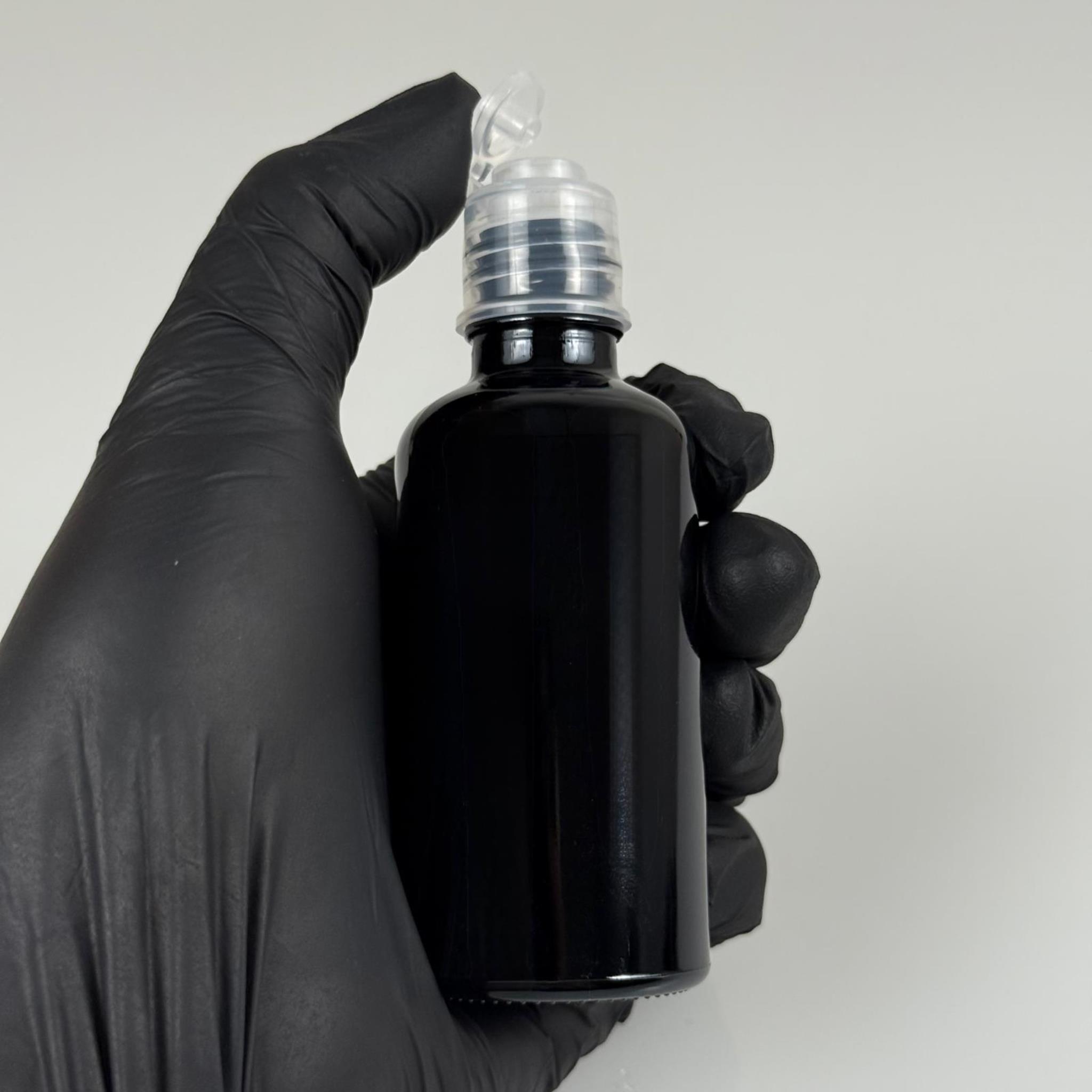 50 CC SİYAH CAM ŞİŞE -  AKITICILI FLİPTOP KAPAKLI - 50 ML SİYAH STANDART CAM ŞİŞE