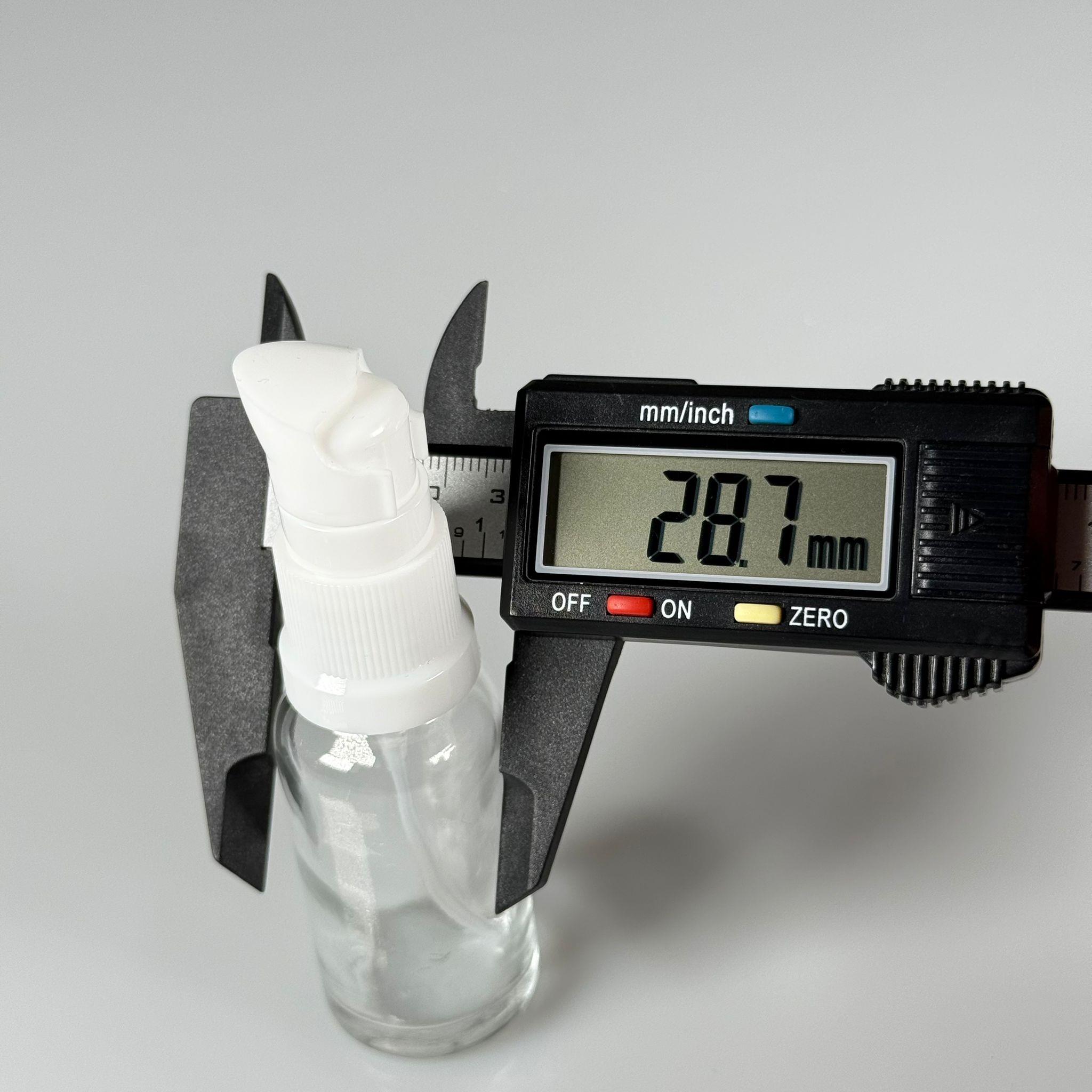 20 CC ŞEFFAF CAM ŞİŞE - SIZDIRMAZ ETEKLİ BEYAZ LOSYON POMPALI TAKIM - 20 ML LOSYON ŞİŞESİ - YAĞ, KREM GİBİ YOĞUN KIVAMLI SIVILAR İÇİN CAM AMBALAJ