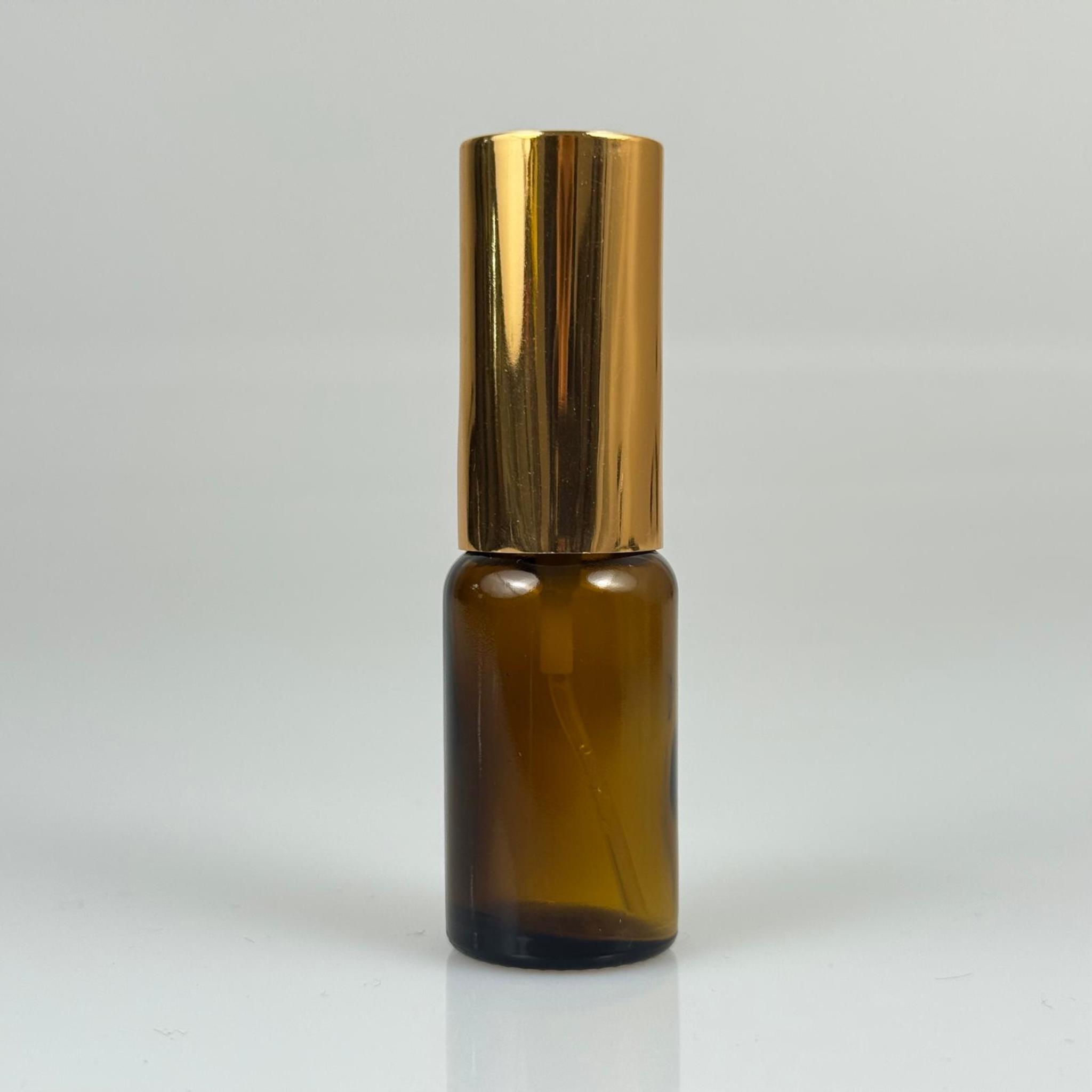 10 ML CAM KOLONYA, PARFÜM VB ŞİŞELERİ - METAL ALÜMİNYUM GOLD KAPAK + VİDALI SPREY + 10 CC AMBER CAM ŞİŞE SET TAKIM