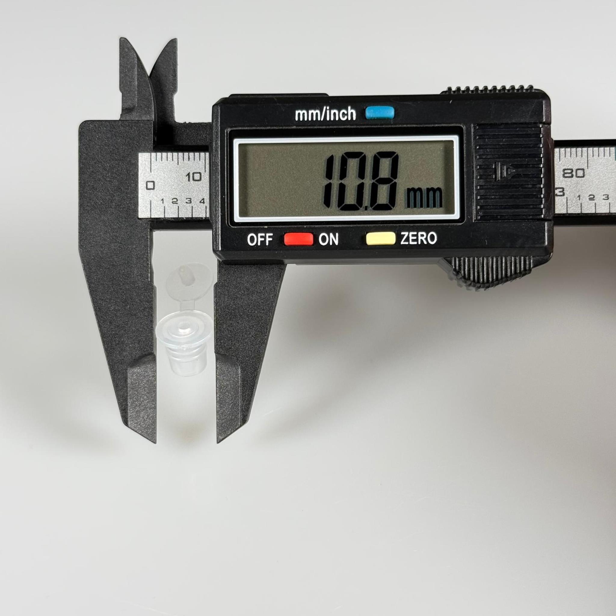 7,9 MM PLASTİK TIPA - DİLLİ KOLONYA DAMLALIK TAPA - 14 MM AĞIZ CAM ŞİŞELERE UYAR