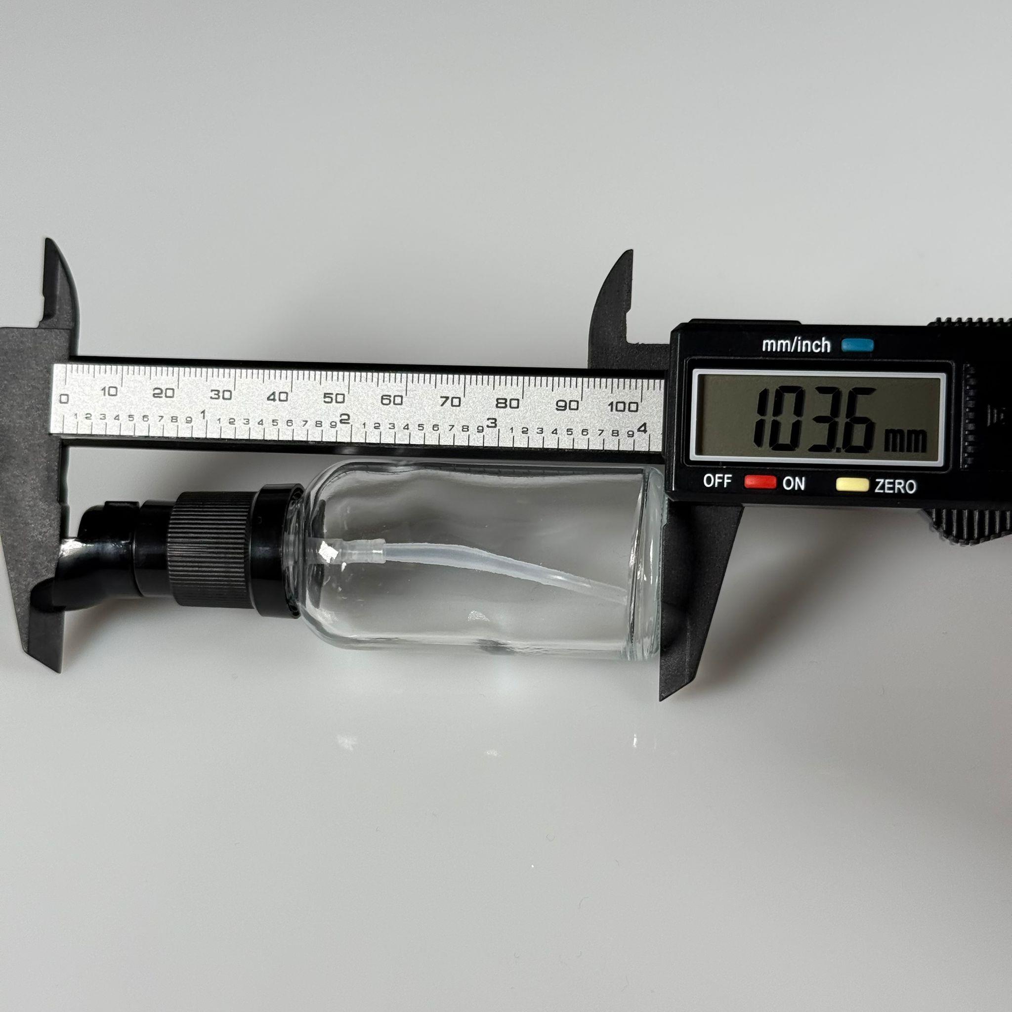 30 CC ŞEFFAF CAM ŞİŞE - SIZDIRMAZ ETEKLİ SİYAH LOSYON POMPALI TAKIM - 30 ML LOSYON ŞİŞESİ - YAĞ, KREM GİBİ YOĞUN KIVAMLI SIVILAR İÇİN CAM AMBALAJ