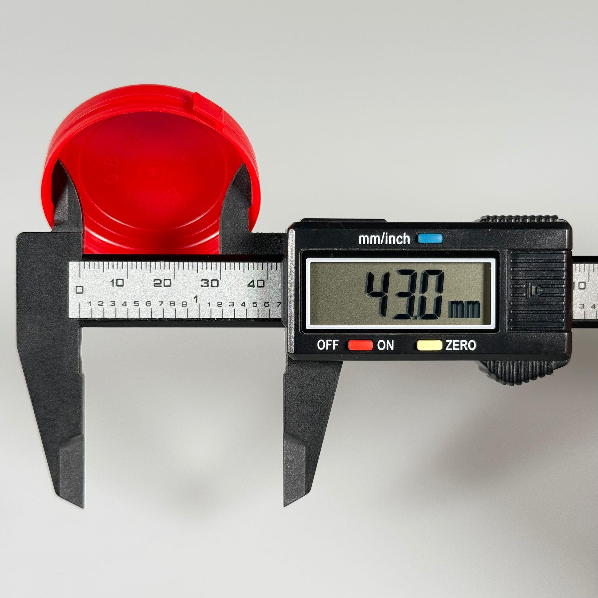 44/11 MM PLASTİK AYRAN KAPAĞI KIRMIZI KİLİTLİ YIRTMAÇLI GEÇMELİ KAPAK - CAM SÜT ŞİŞESİ KAPAĞI - CAM AYRAN ŞİŞESİ KAPAK