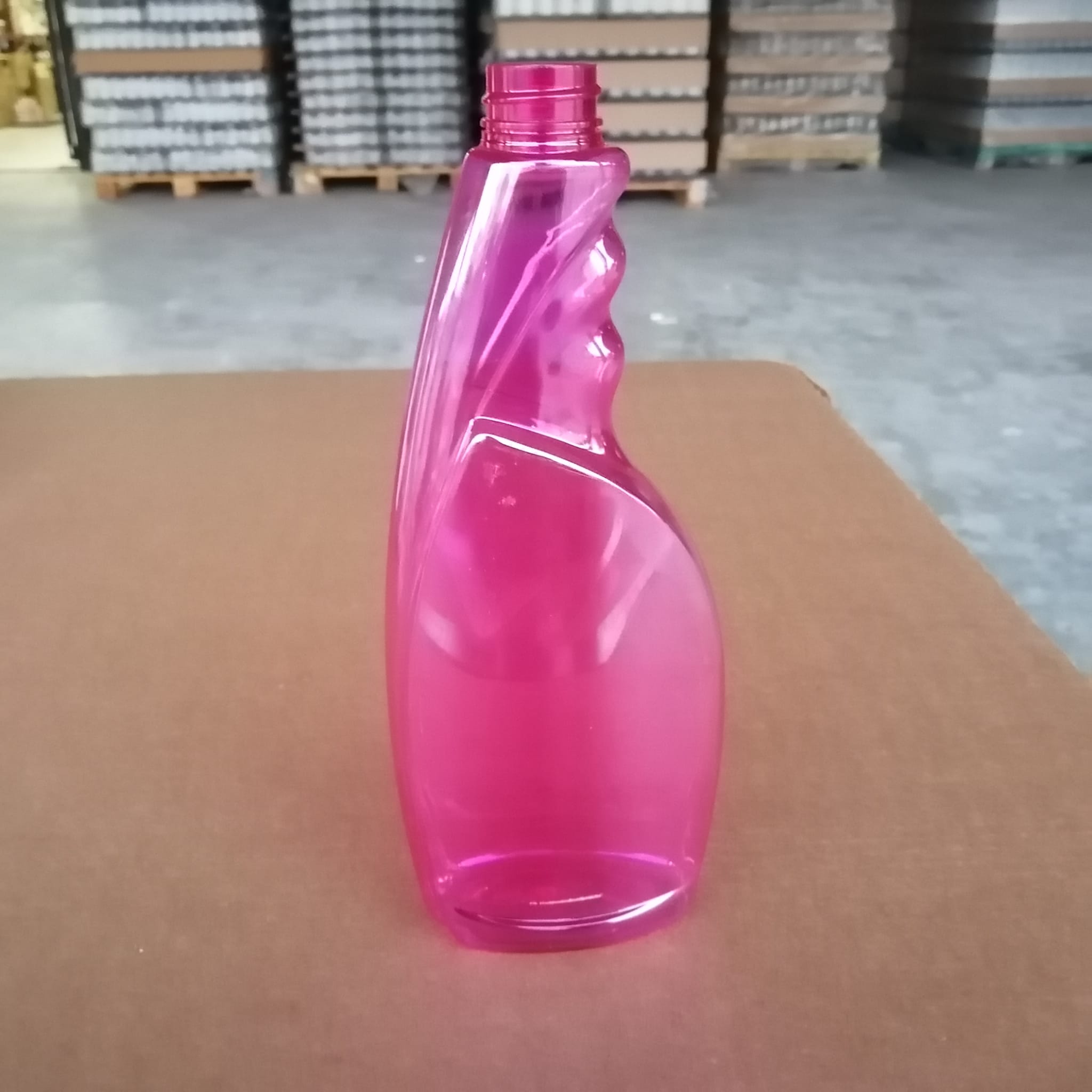 500 CC YASSI PEMBE PET ŞİŞE KAPAKSIZ (28 AĞIZ) - 500 ML BOŞ CAM SİL ŞİŞESİ - YASSI CAMSİL ŞİŞESİ