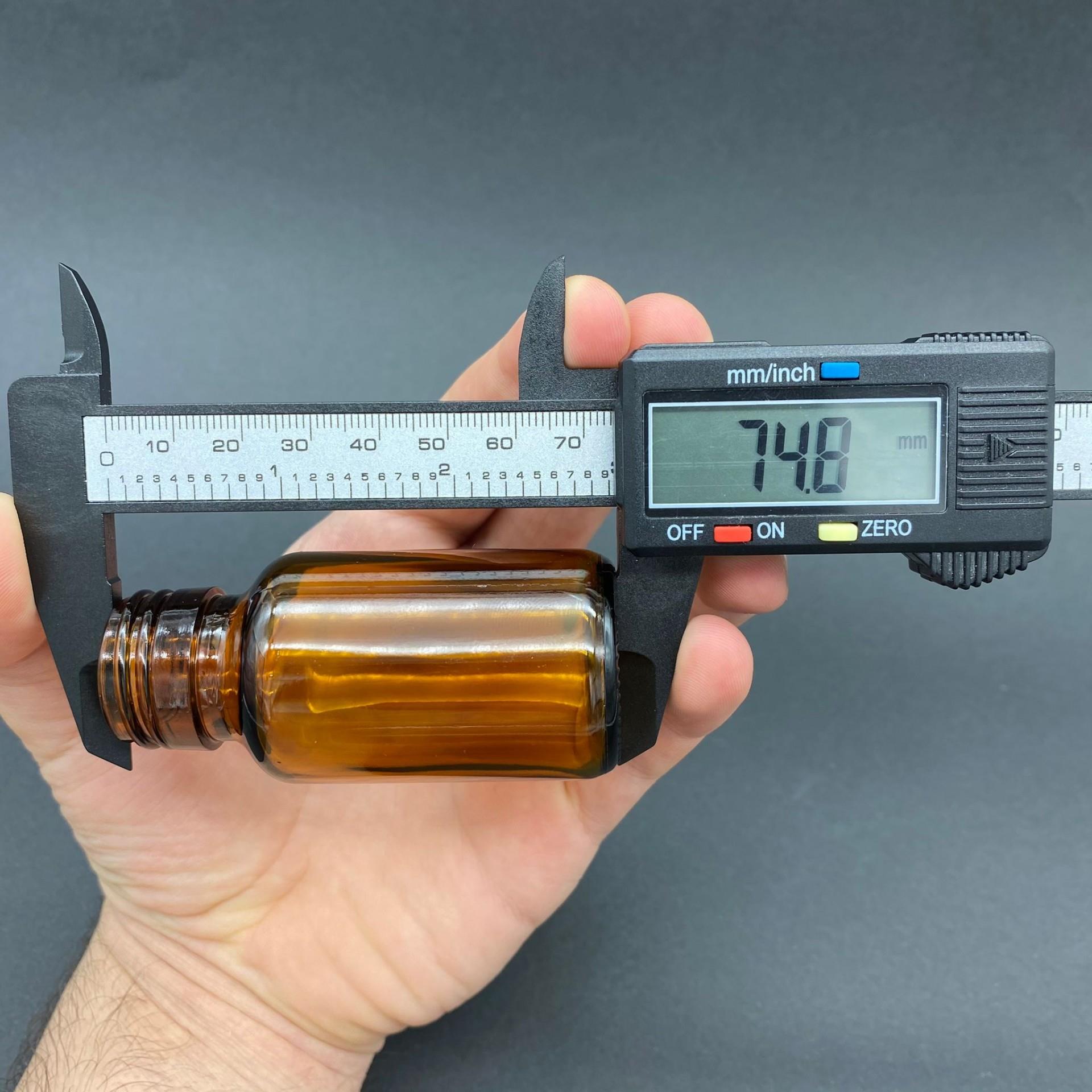 30 CC AMBER CAM ŞİŞE KAPAKSIZ (25 AĞIZ) - 30 ML CAM ŞİŞE - KAHVERENGİ