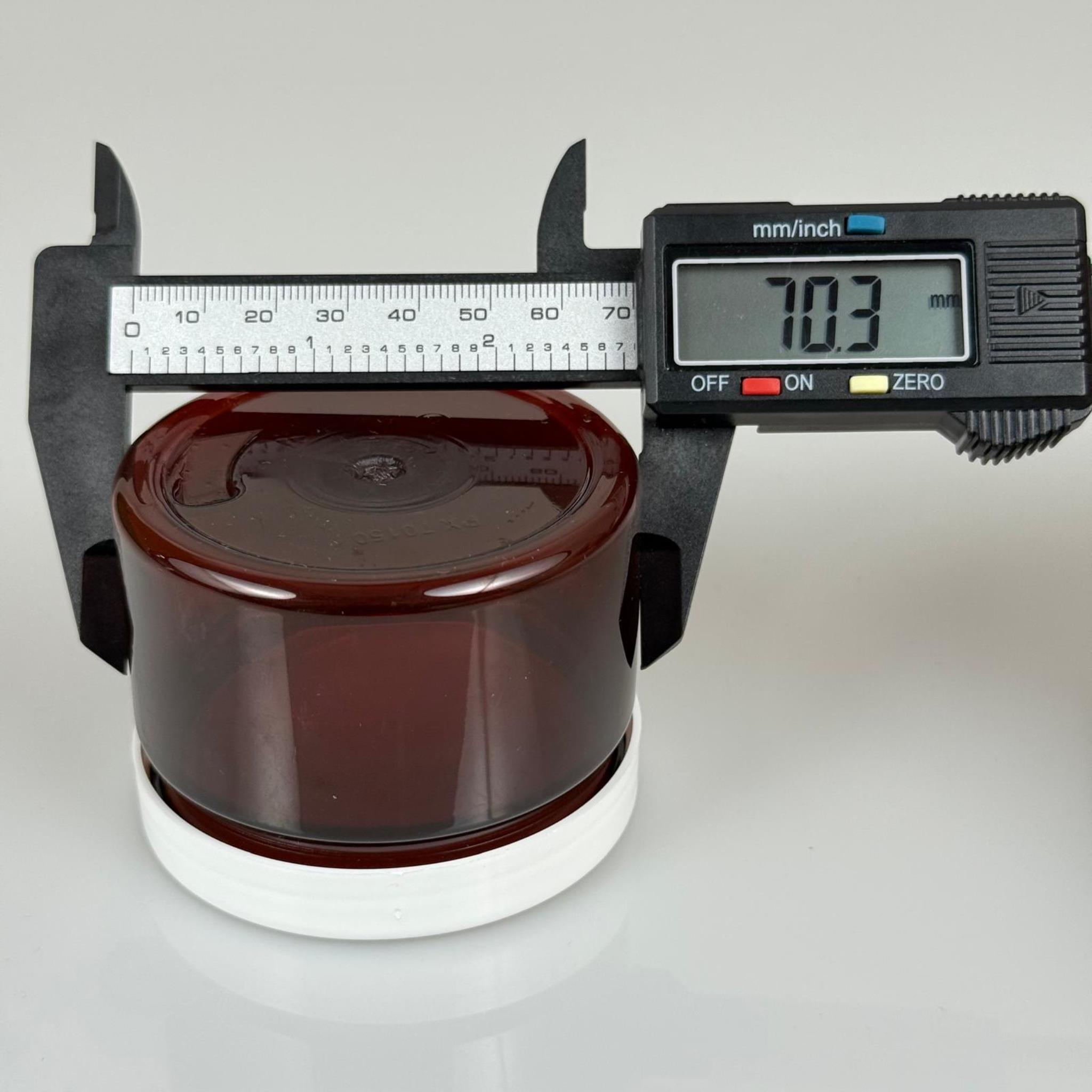 150 ML SERT PET KAVANOZ + BEYAZ PLASTİK KAPAK + İÇ TIPA - 150 CC KALIN AMBER PLASTİK KAVANOZ BEYAZ PLASTİK KAPAKLI İÇ TIPALI TAKIM - KREM KAVANOZLARI