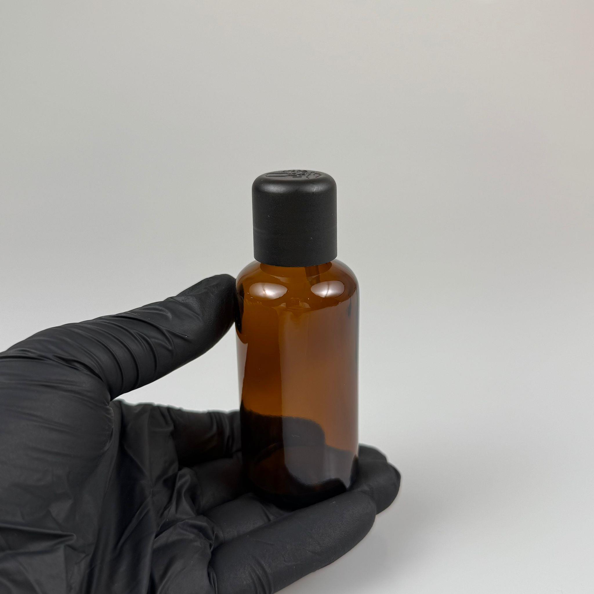 50 CC AMBER CAM ŞİŞE + İÇTEN DAMLALIKLI ÇOCUK KİLİTLİ SİYAH KAPAK - KAHVERENGİ 50 ML KİLİT KAPAKLI DAMLATMALI ŞİŞE