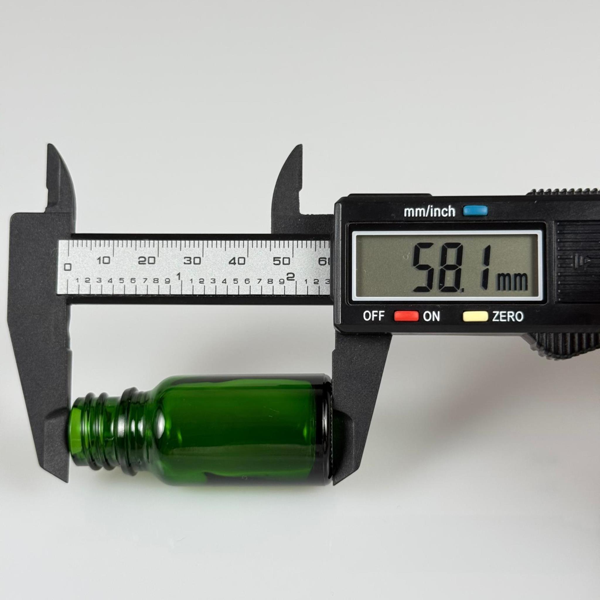 5 CC YEŞİL CAM ŞİŞE 18 MM İTHAL