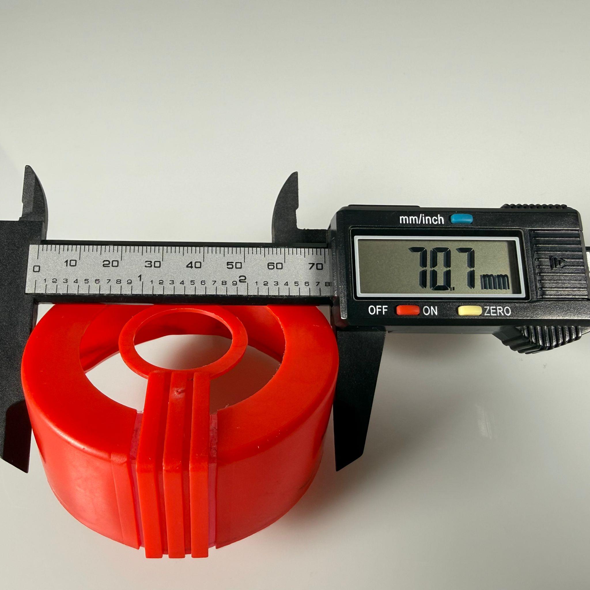 69 MM KIRMIZI ÜST KORUMA KAPAK - BİDON KAPAĞI ÜSTÜNE TAKILIR