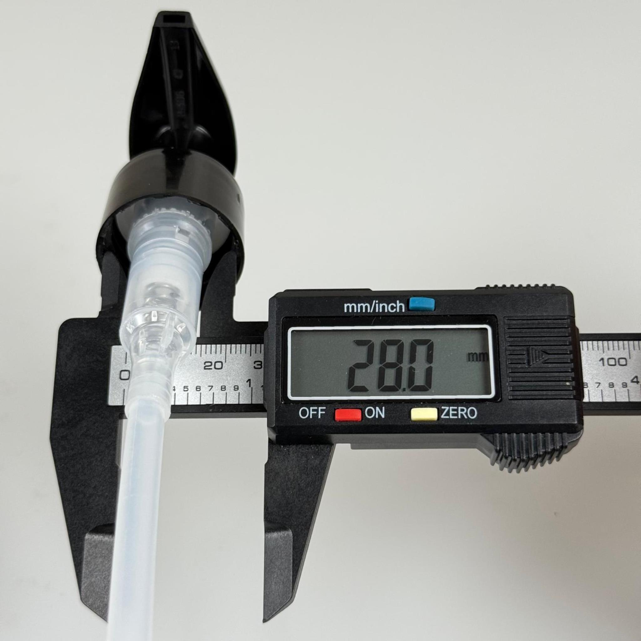 28 MM POMPA SİYAH VİDASIZ KİLİTLİ - DÜZ